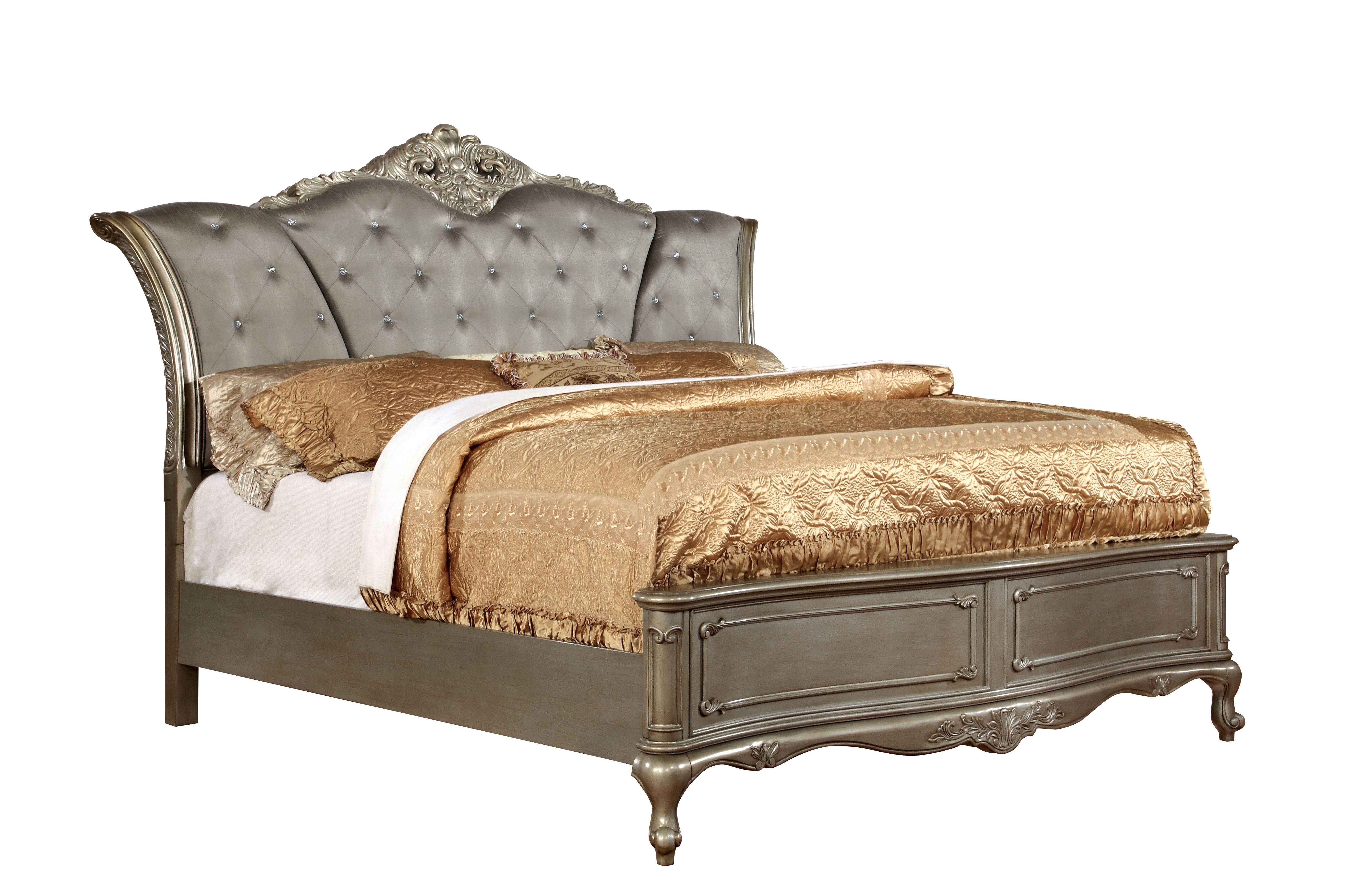 Hazen Traditional Wood Tufted Panel Bed