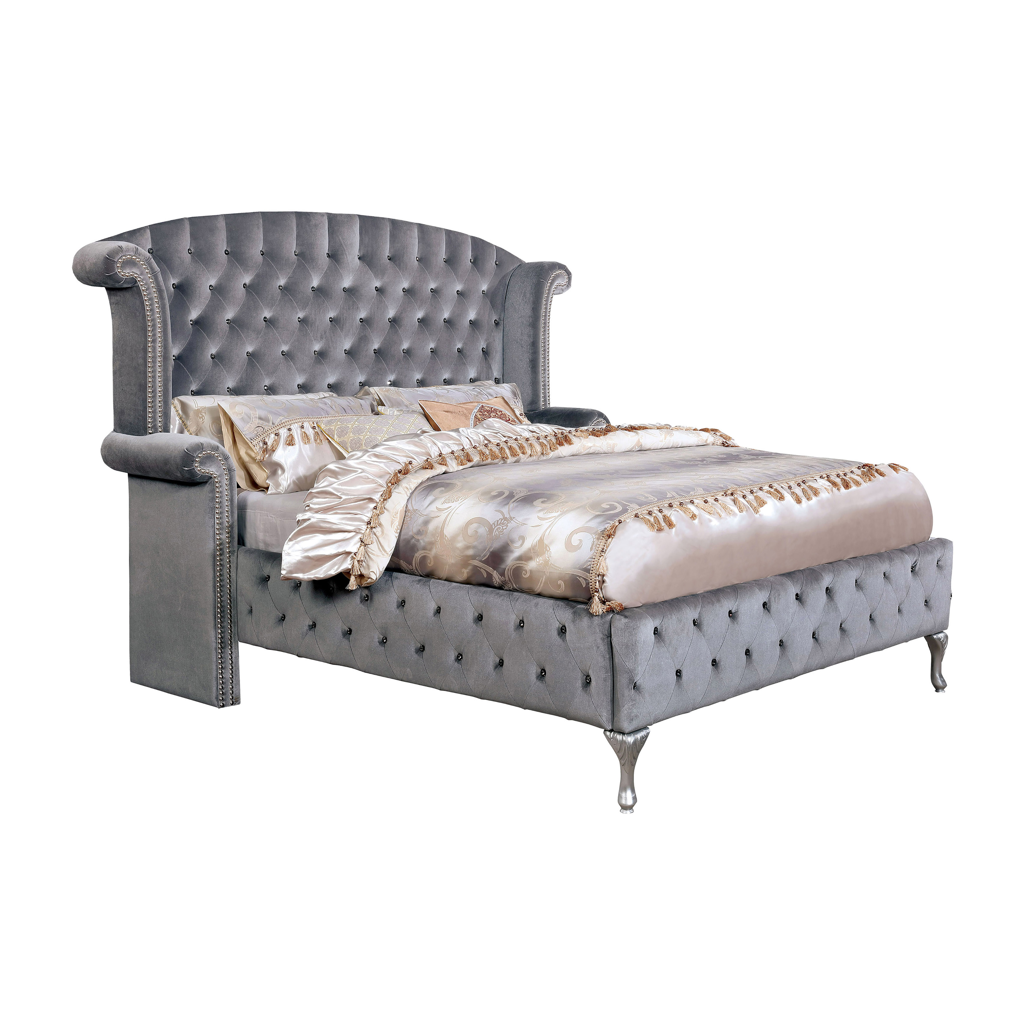 Cillay Transitional Fabric Platform Bed