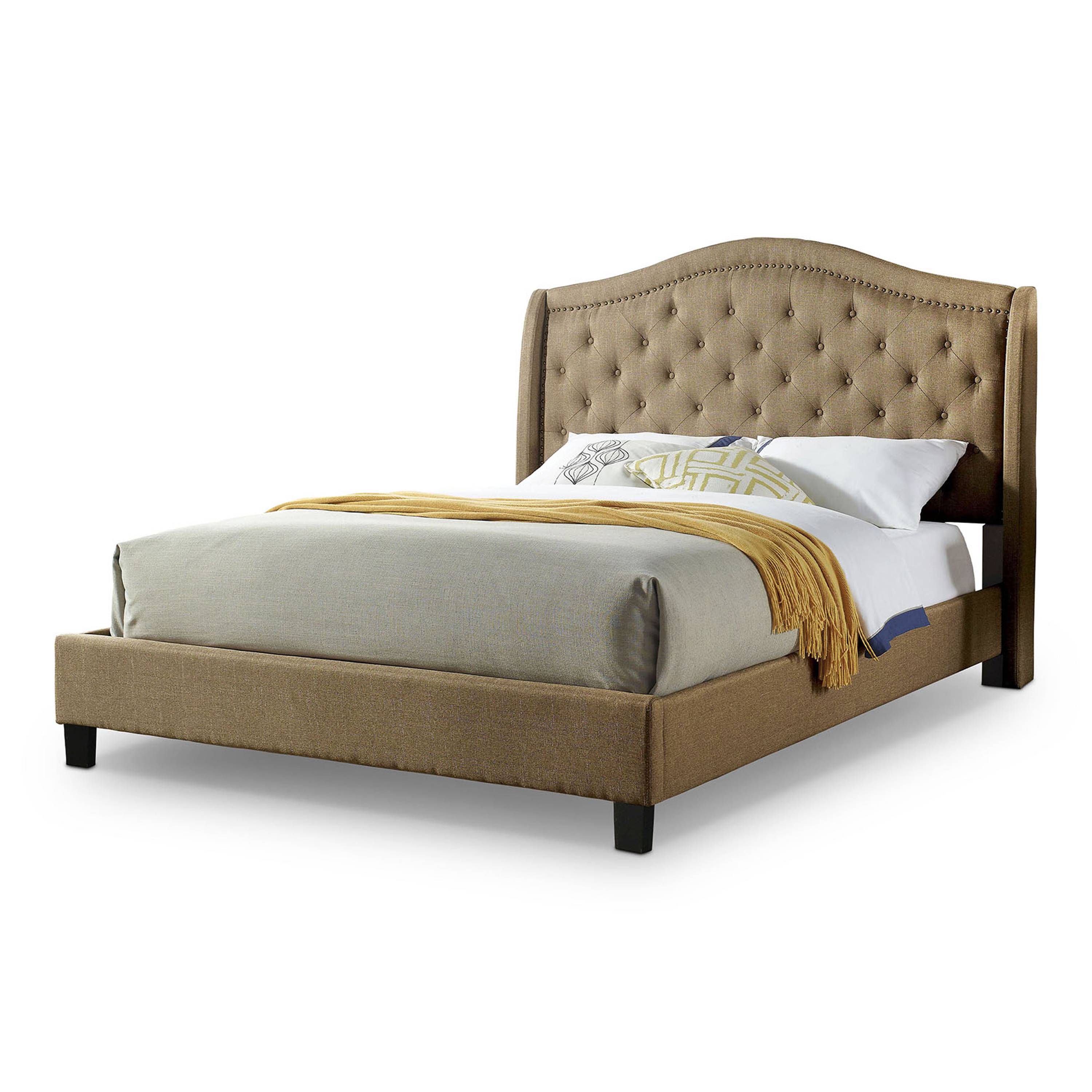 Bantris Tufted Bed in Brown