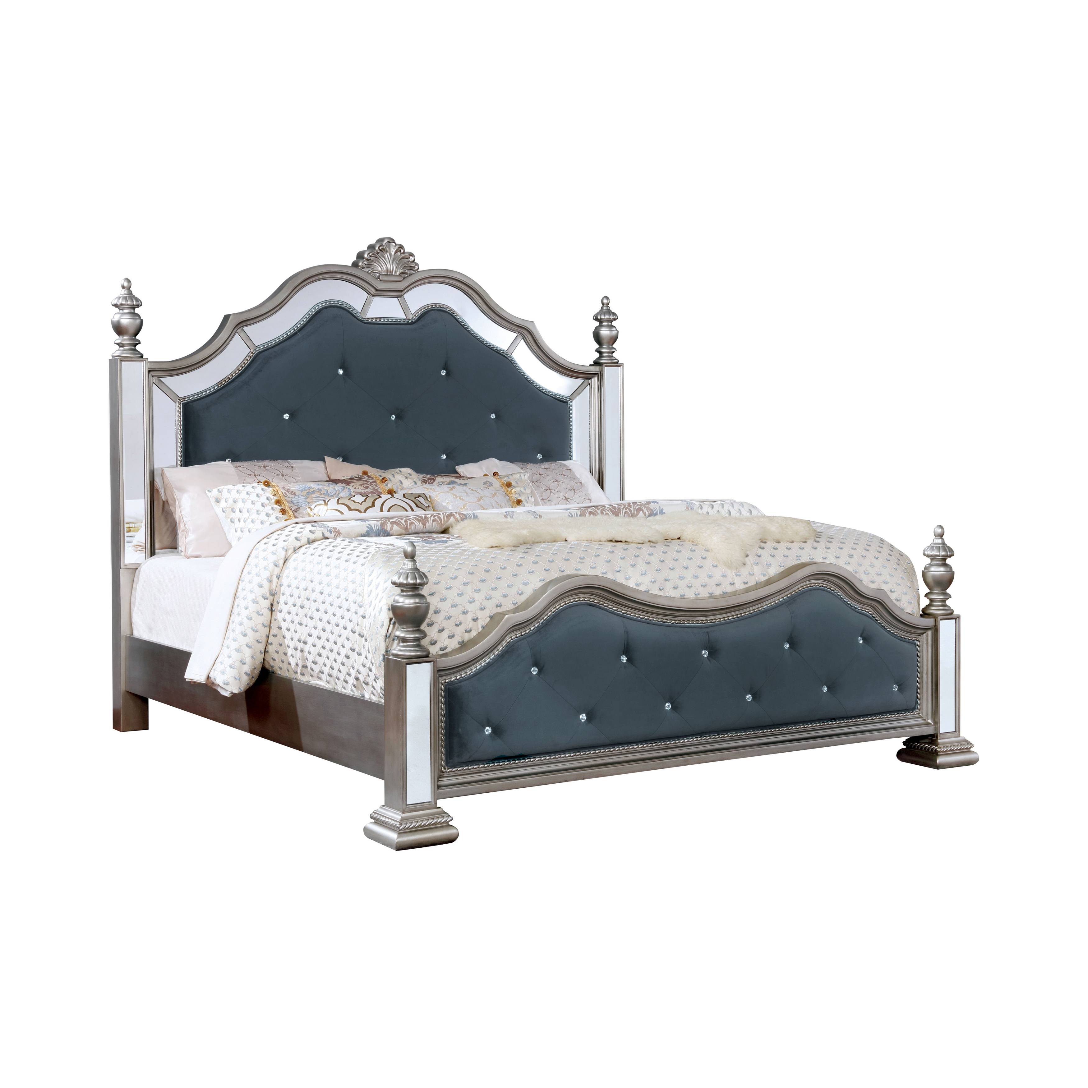 Sandry Traditional Wood Panel Bed