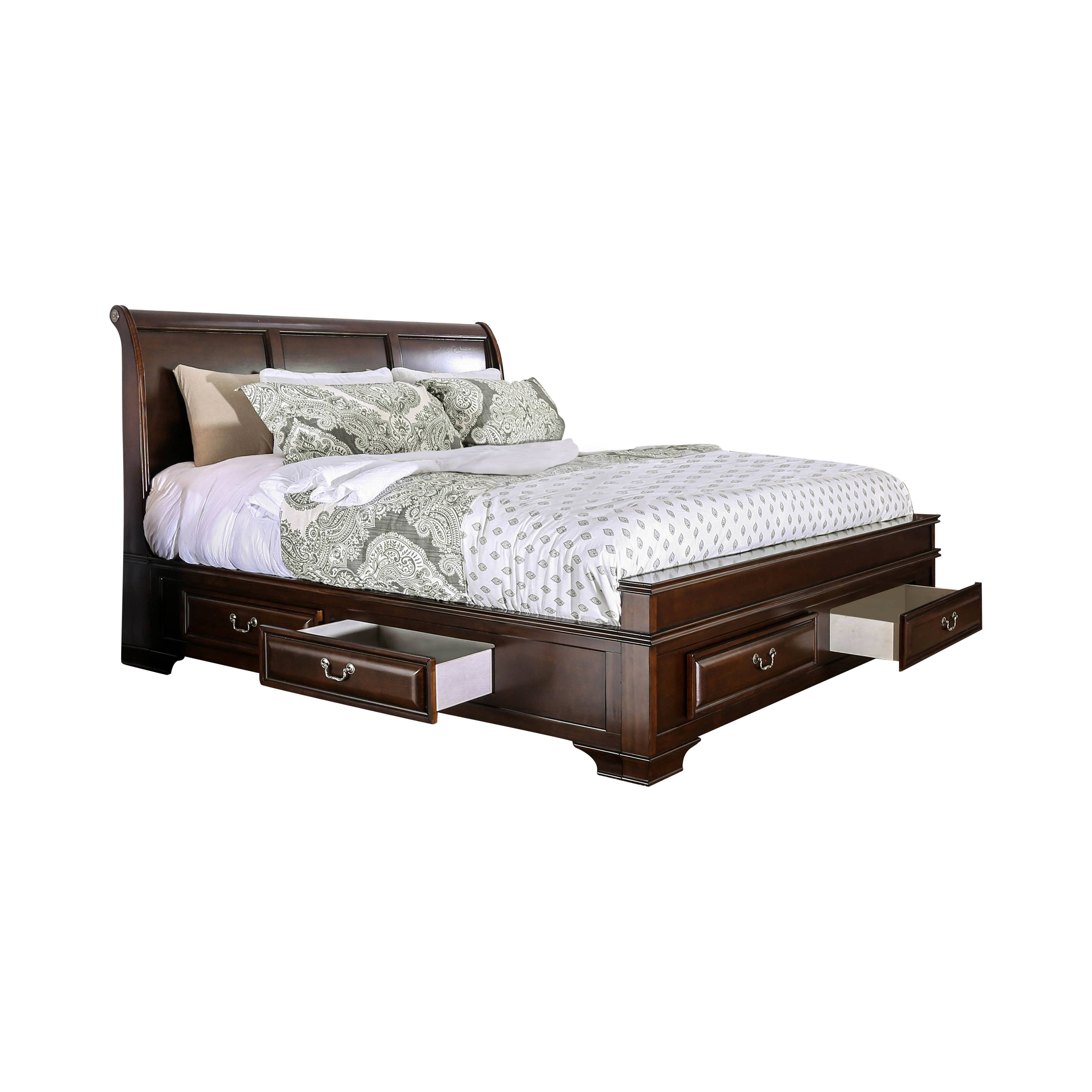 Manda Transitional 6-Drawer Storage Bed