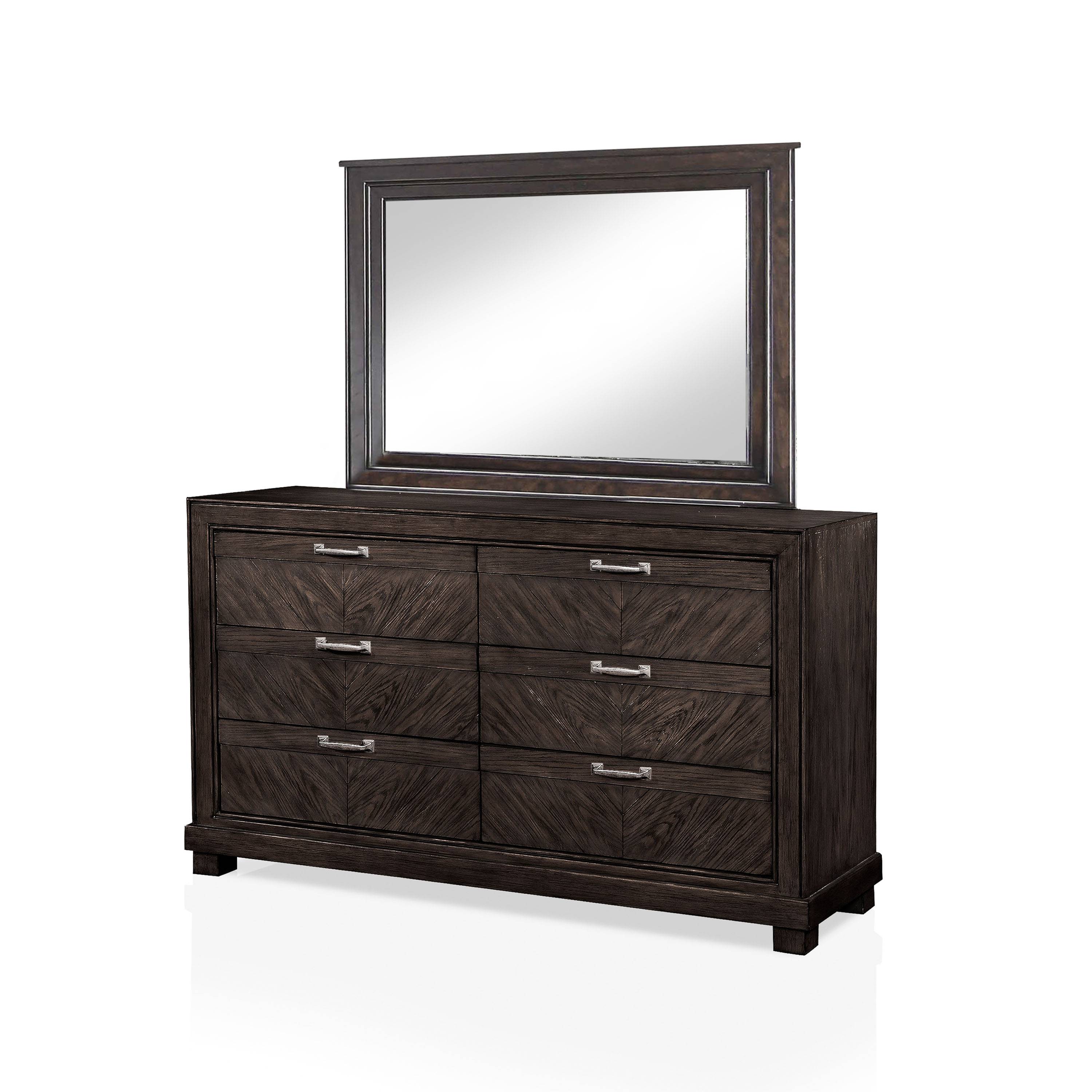 Palita Transitional 6-Drawer Dresser with Mirror