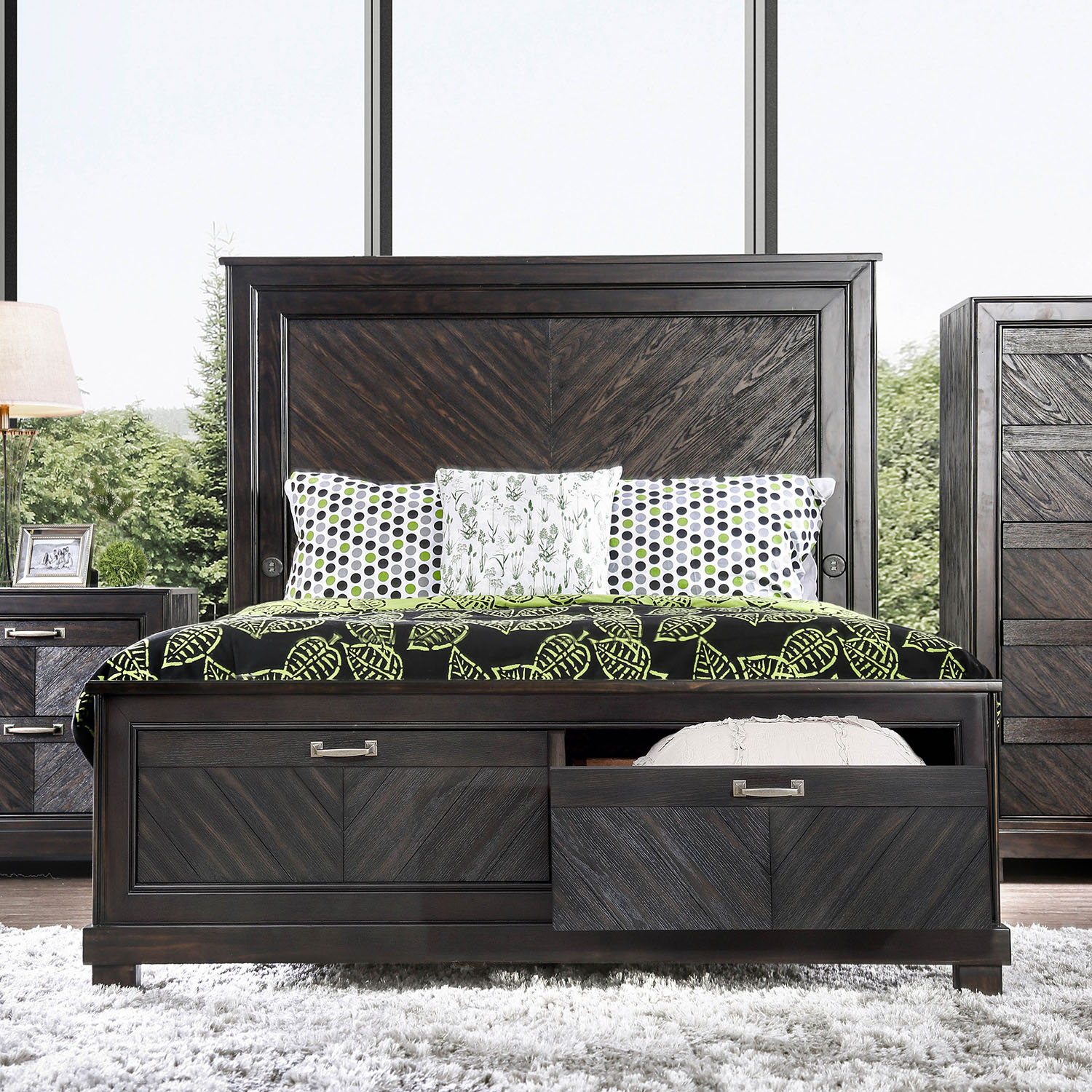Palita Transitional Solid Wood Platform Bed