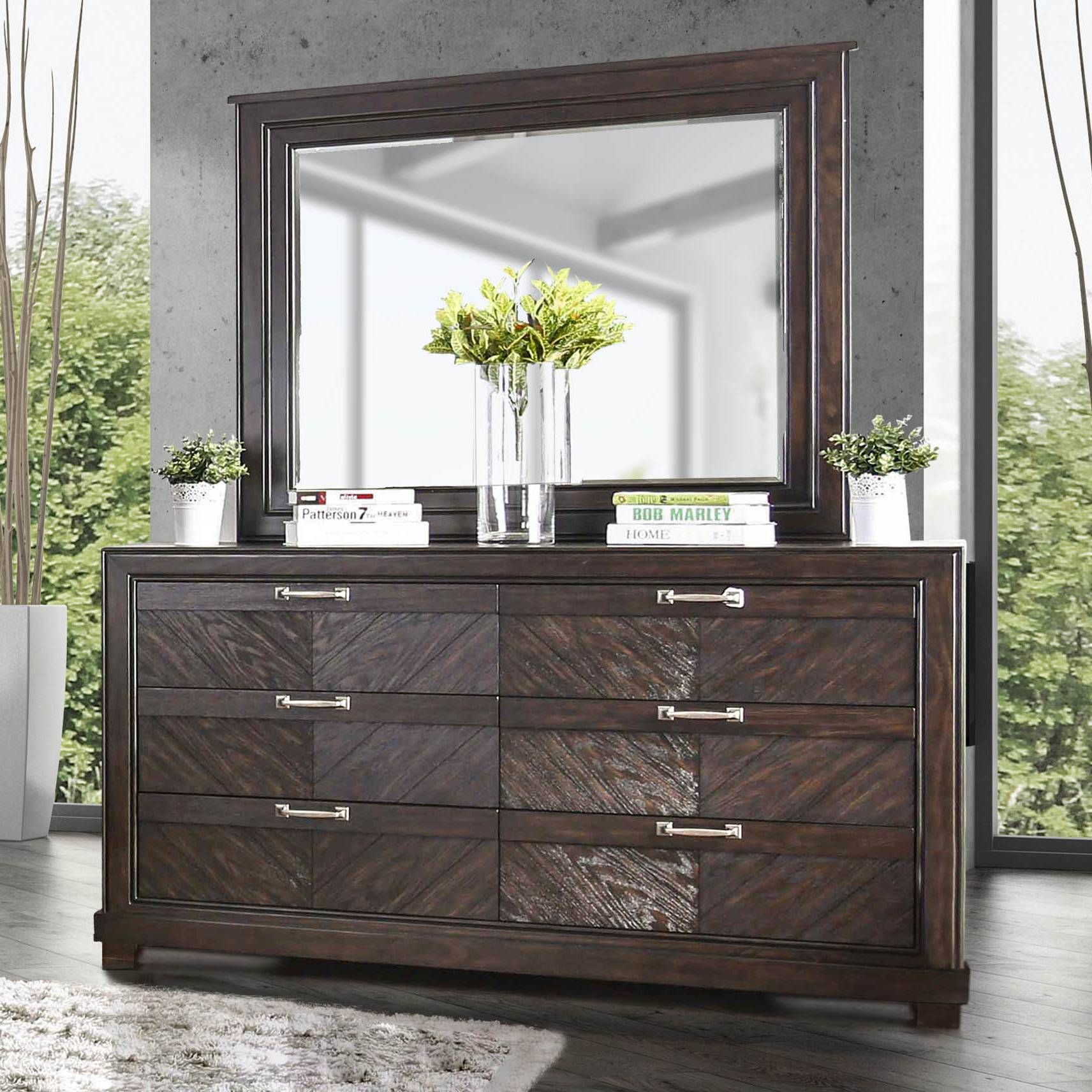 Palita Transitional 6-Drawer Dresser