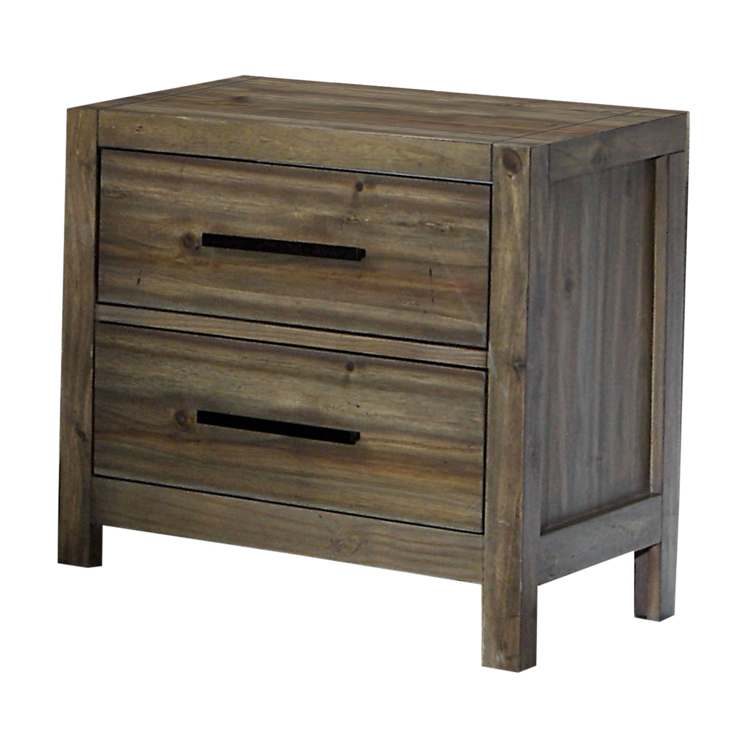 Lanta Contemporary 2-Drawer Nightstand
