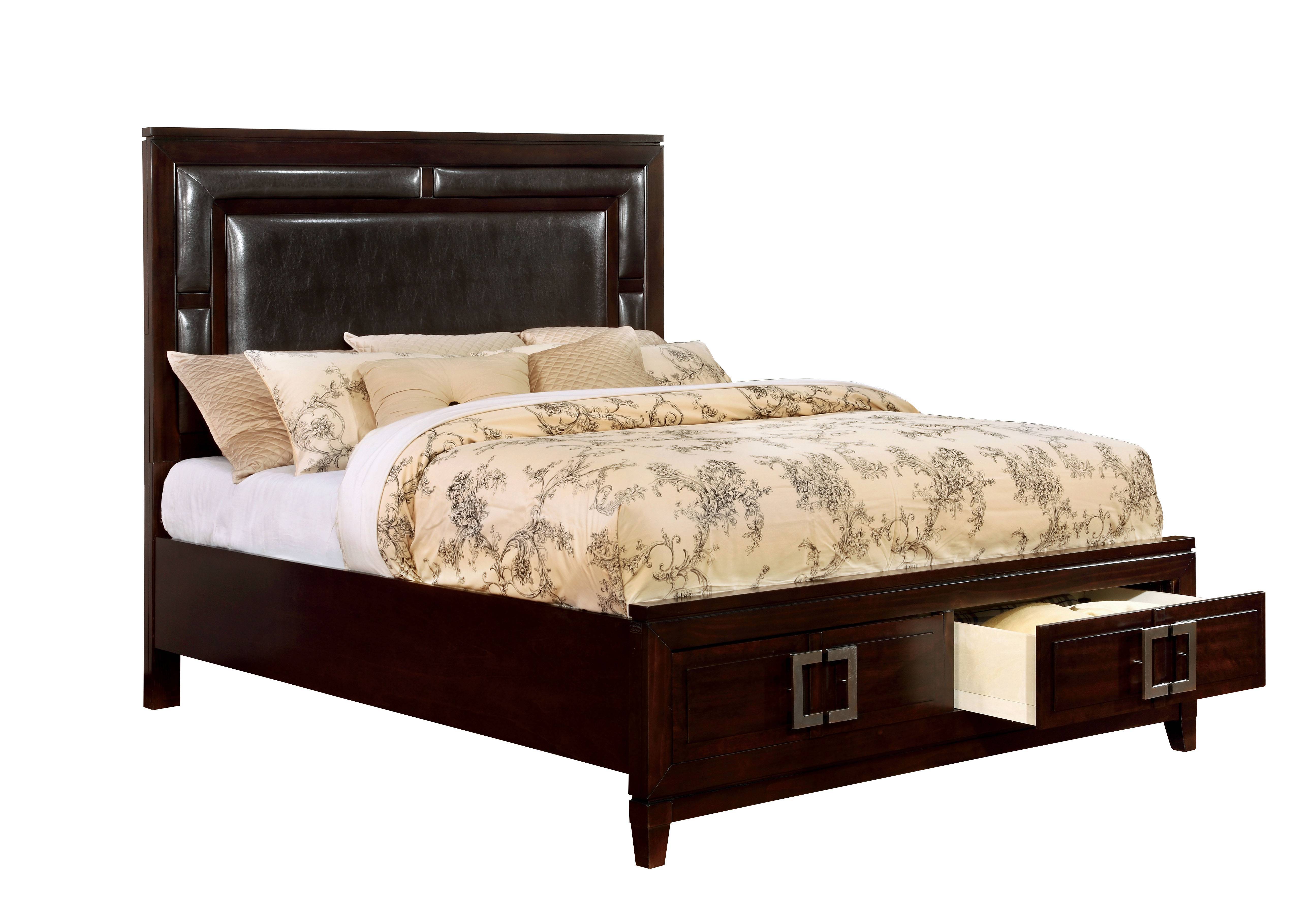 Gadley Transitional 2-Drawer Panel Bed