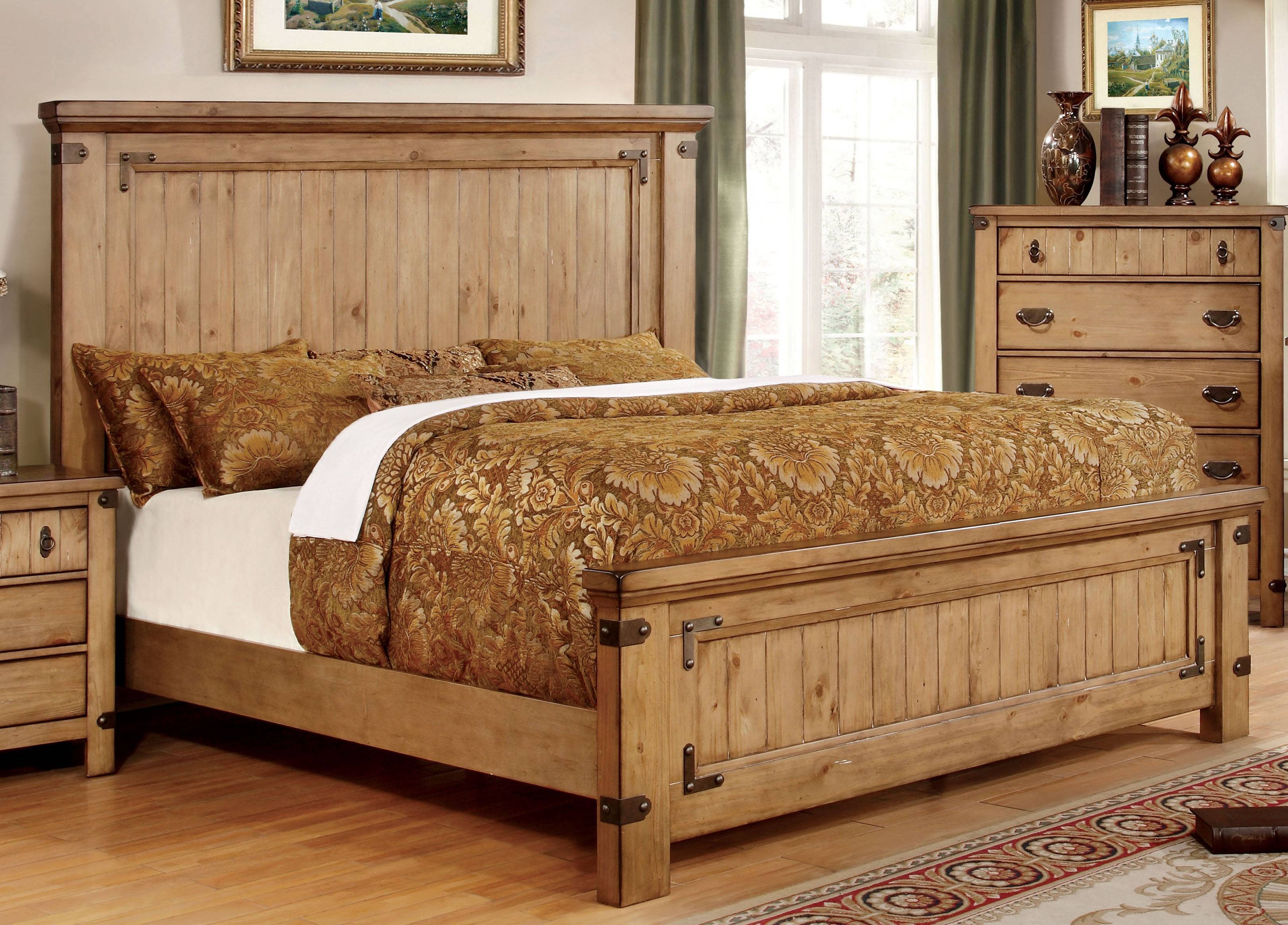 Manis Cottage Solid Wood Panel Bed
