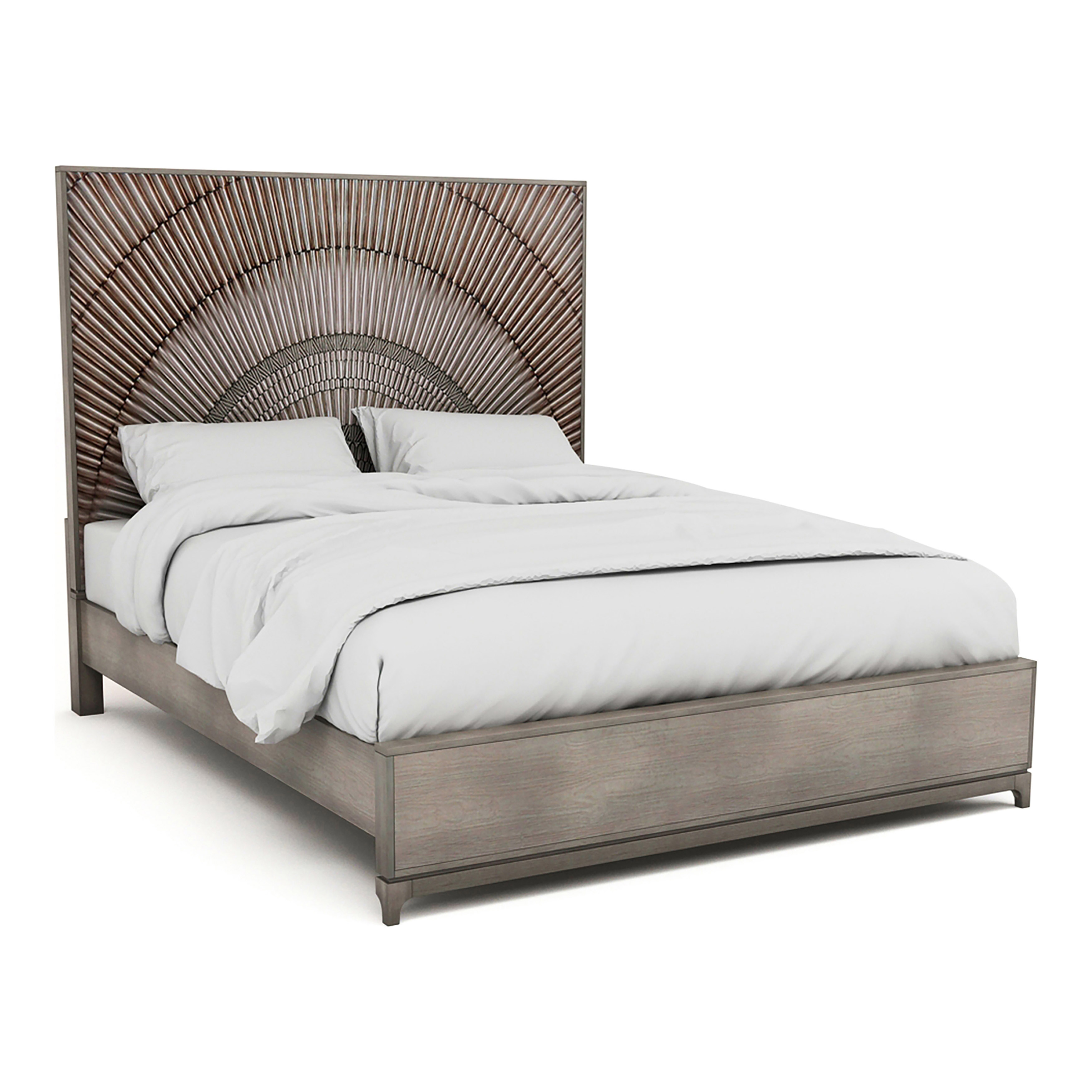 Kiann Transitional Wood Panel Bed