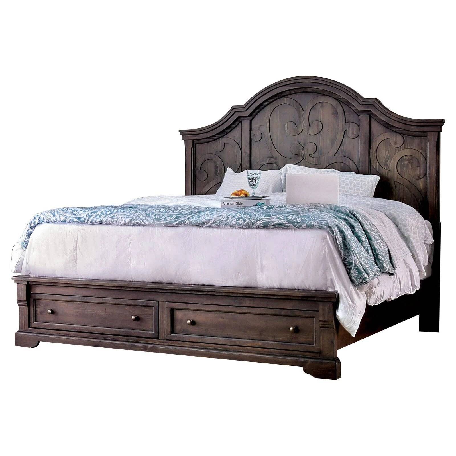Leydon Transitional 2-Drawer Storage Bed