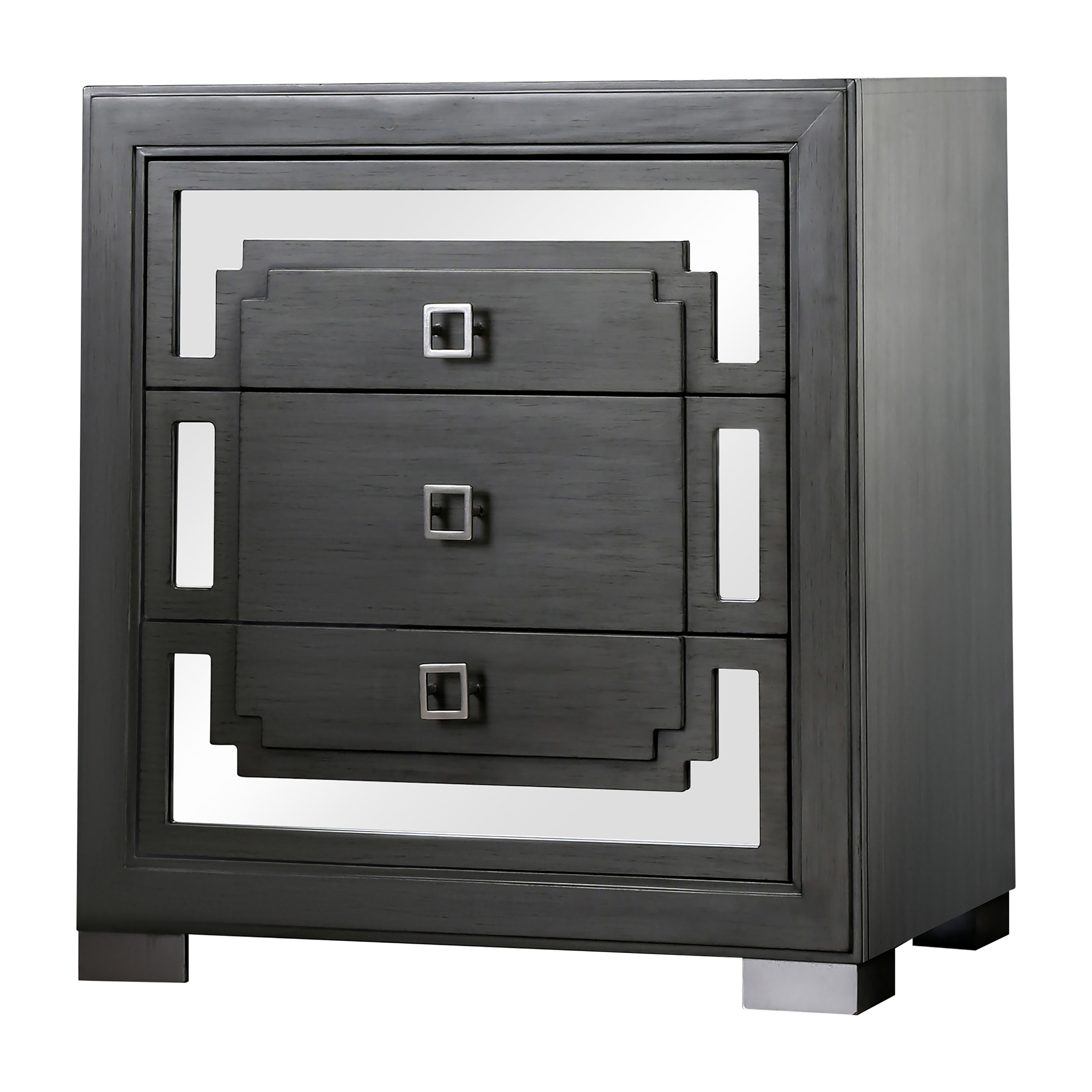 Voltora Contemporary 3-Drawer Nightstand