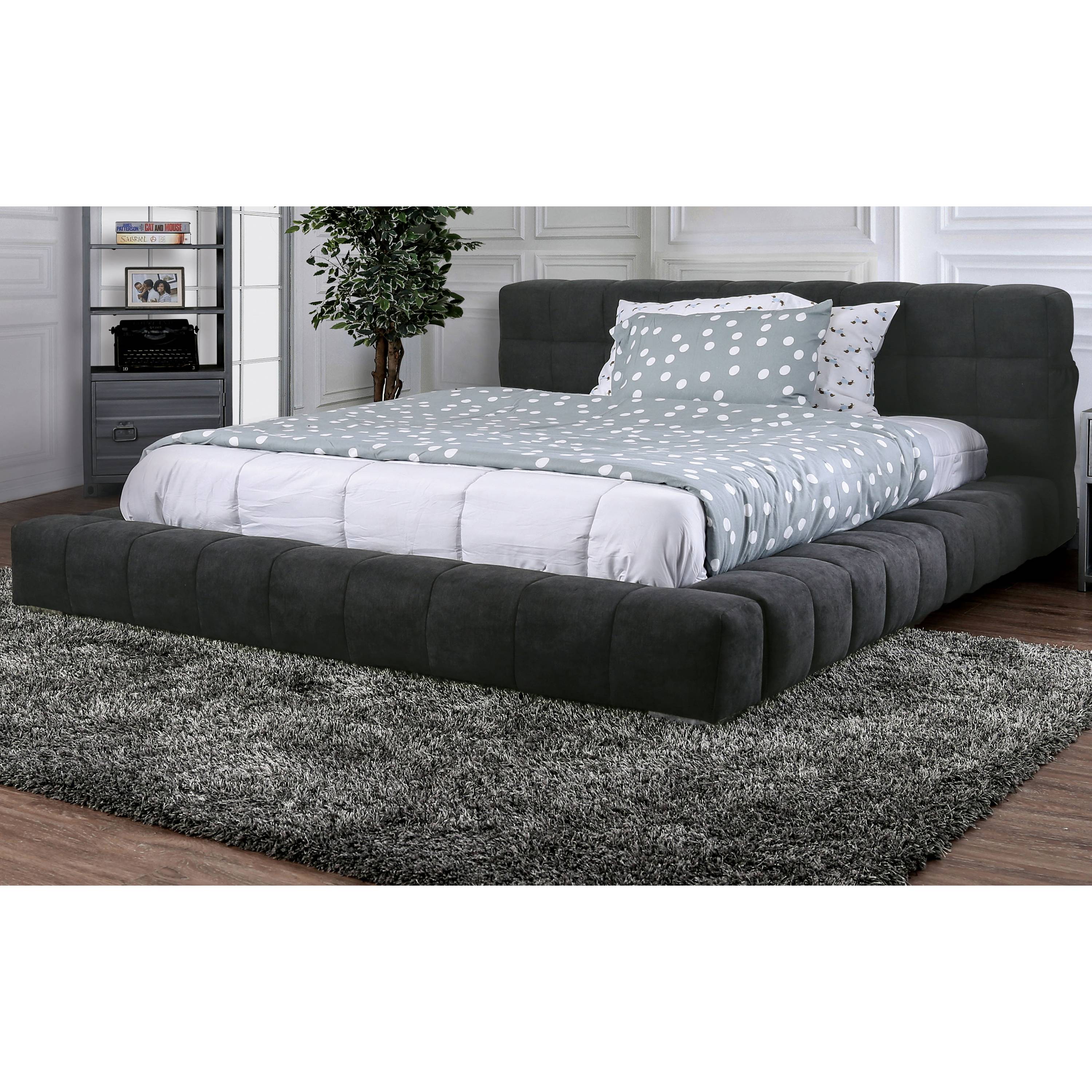 Kardan Contemporary Flannelette Platform Bed
