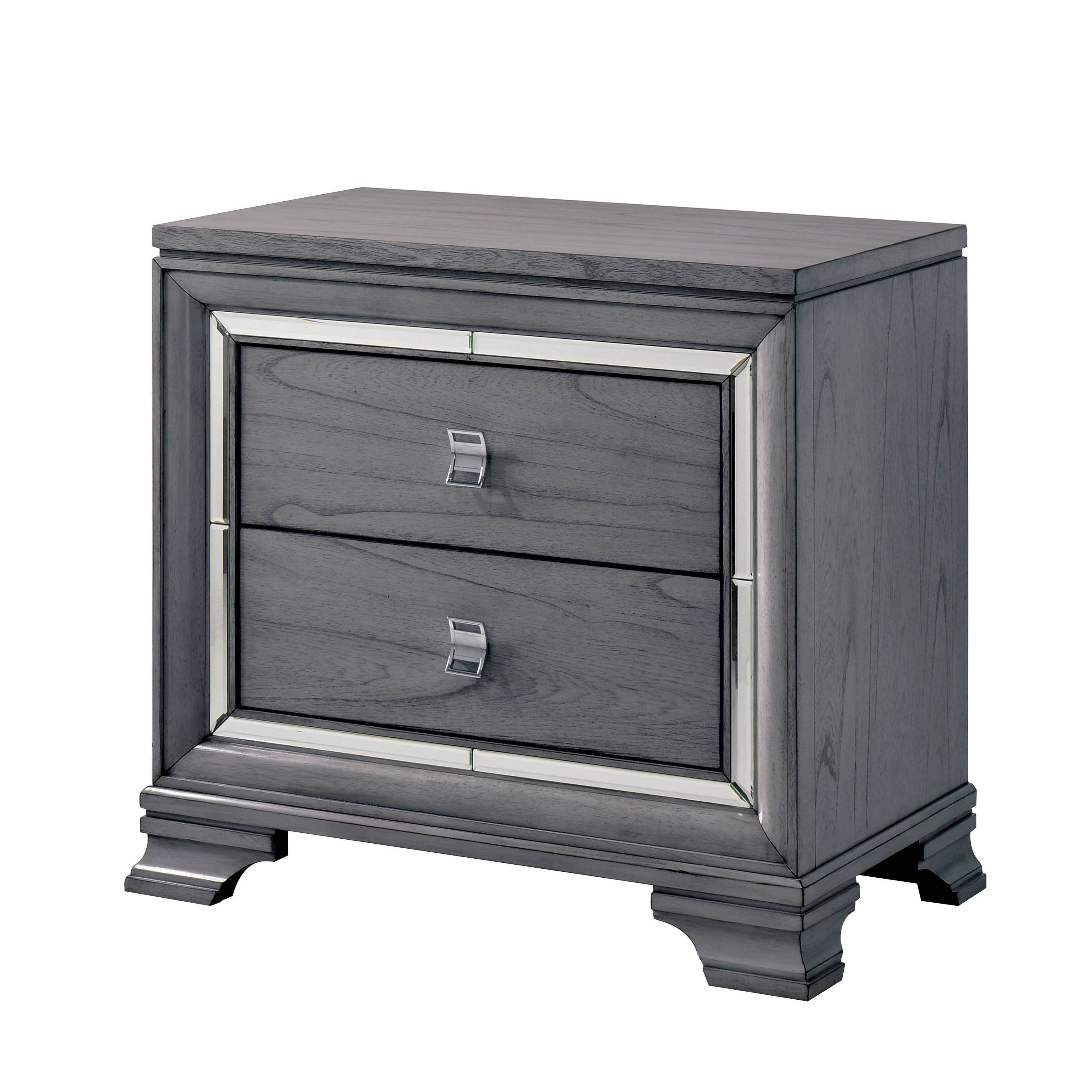Phinnes Contemporary 2-Drawer Nightstand