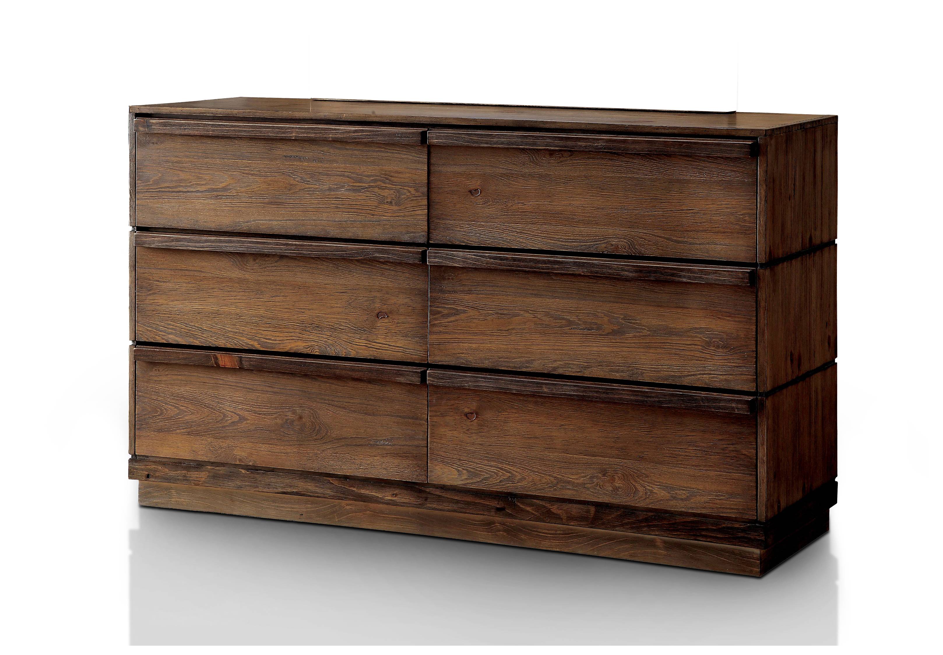 Kassan Rustic 6-Drawer Dresser