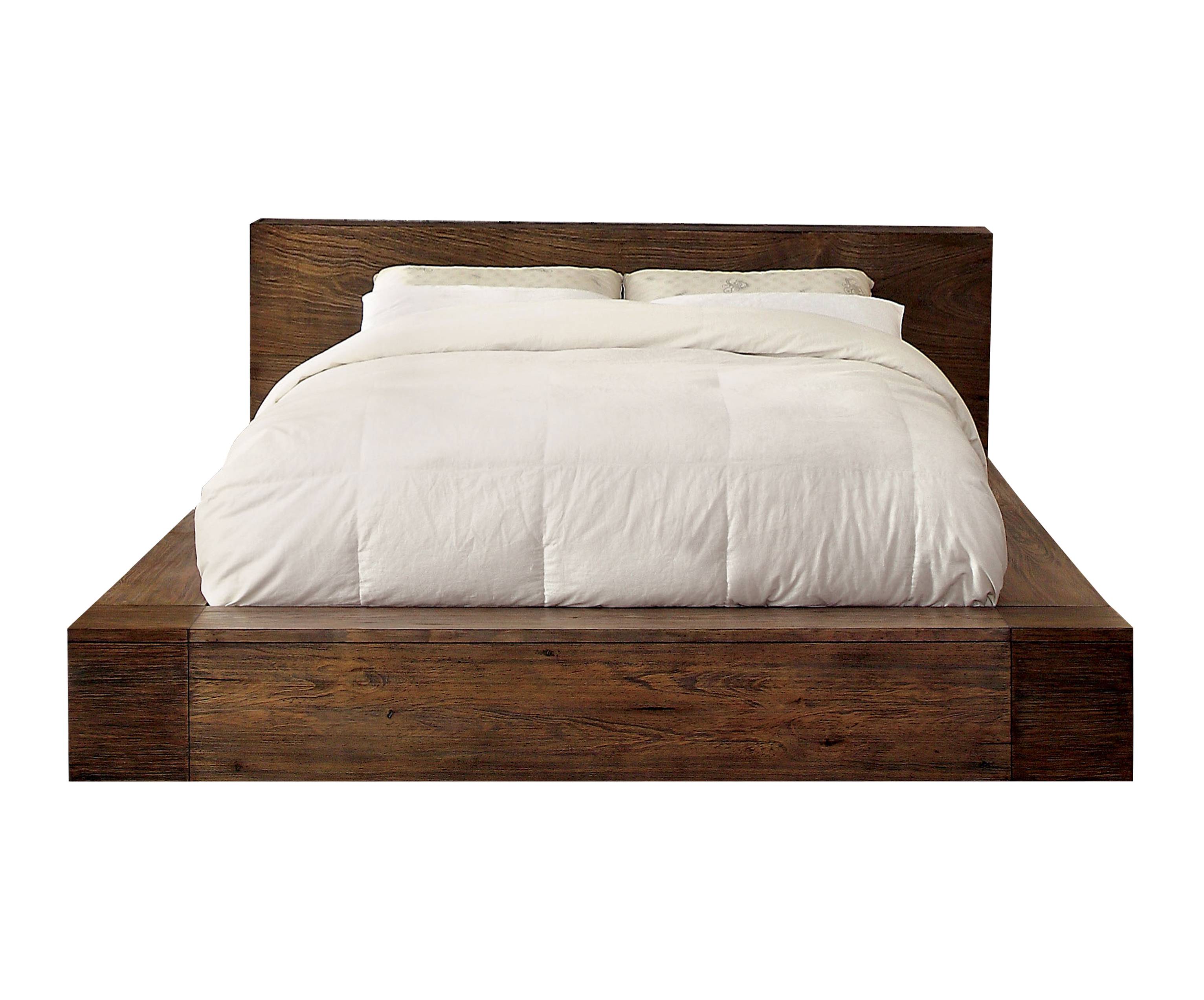Assaro Rustic Solid Wood Platform Bed