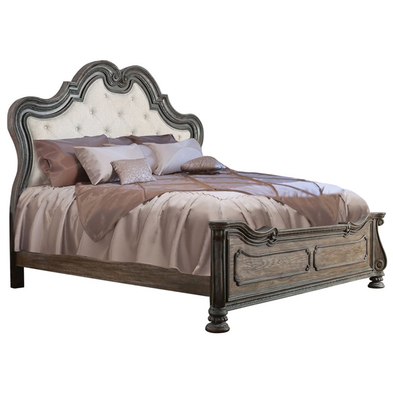 Arthurs Traditional Solid Wood Panel Bed