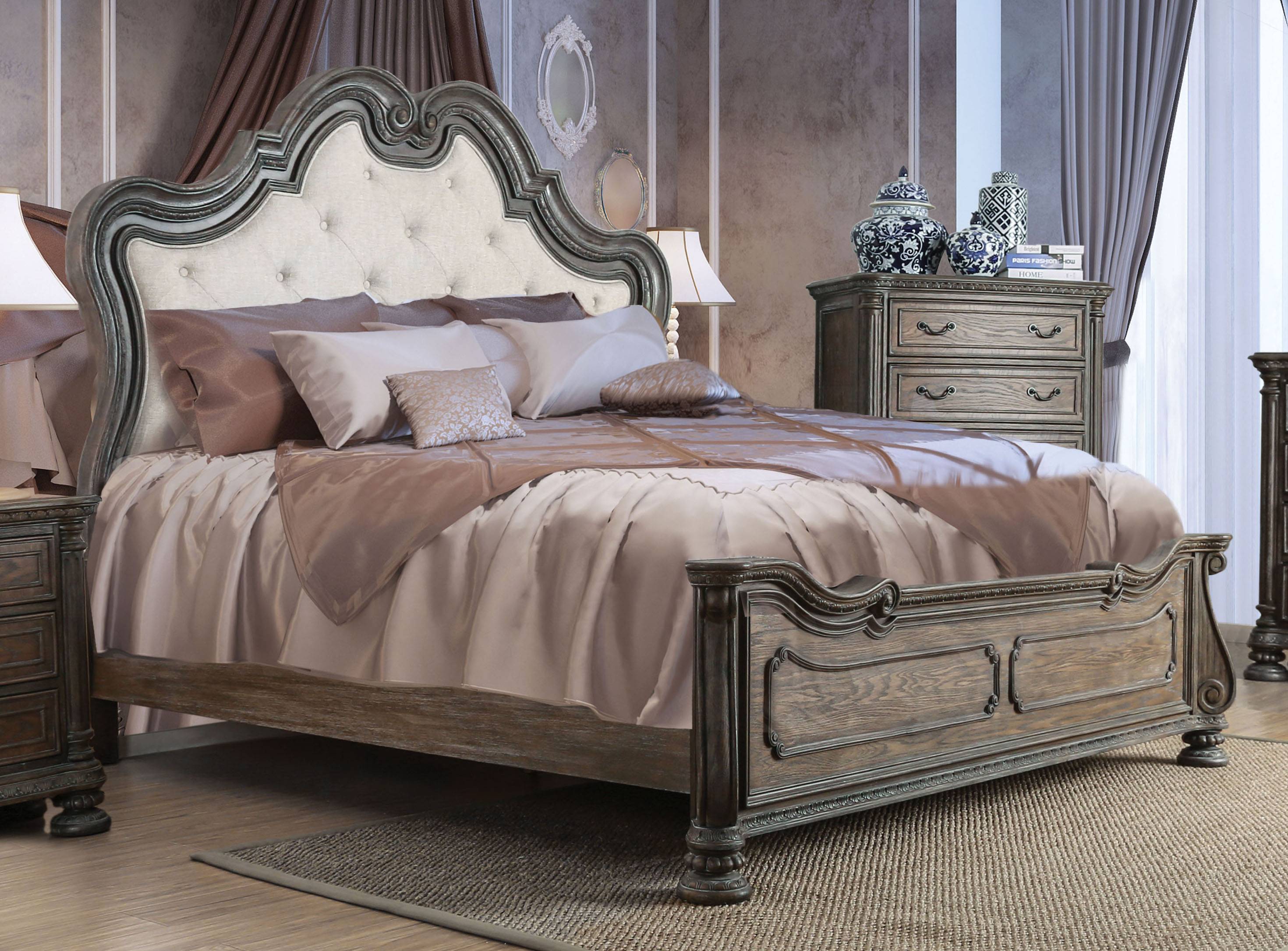 Arthurs Traditional Solid Wood Panel Bed