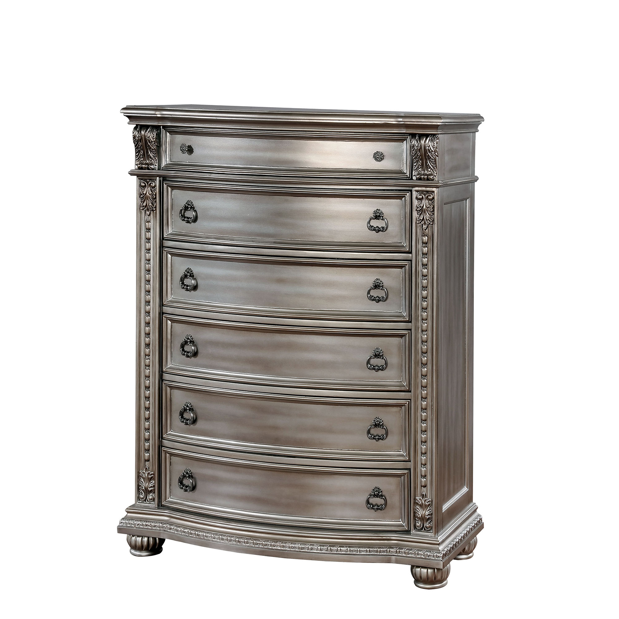 Karlia Traditional 6-Drawer Chest in Champagne