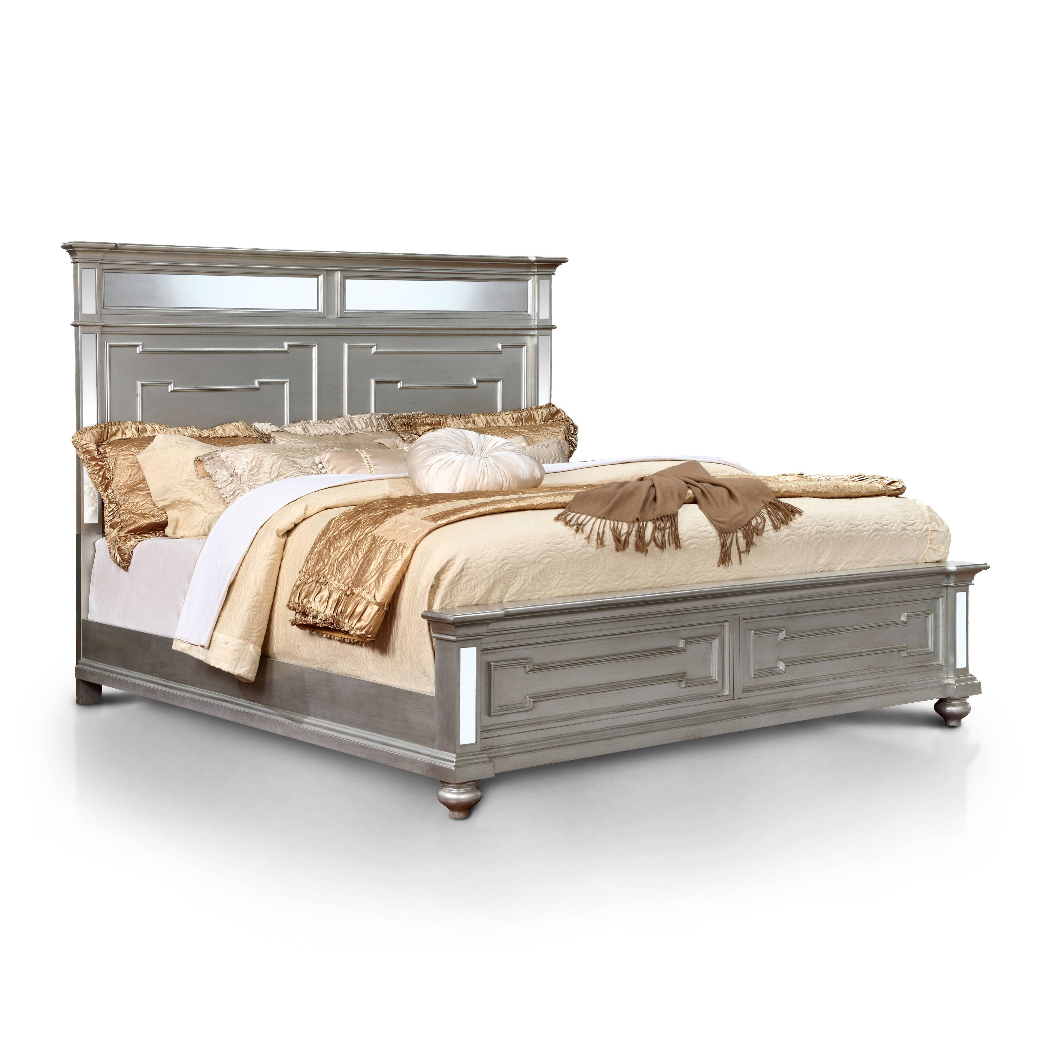 Lindsey Contemporary Solid Wood Panel Bed