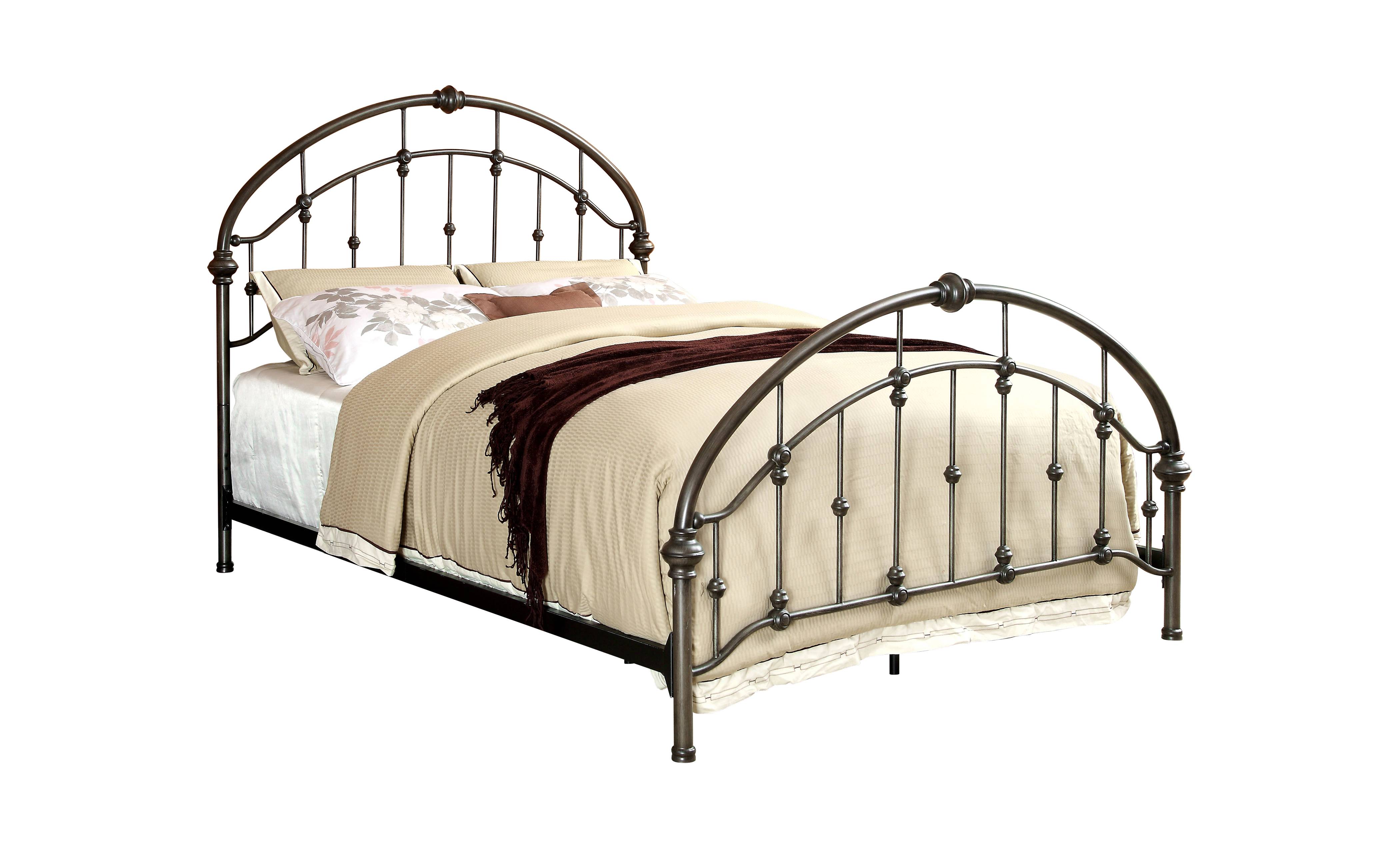 Surri Contemporary Metal Panel Bed