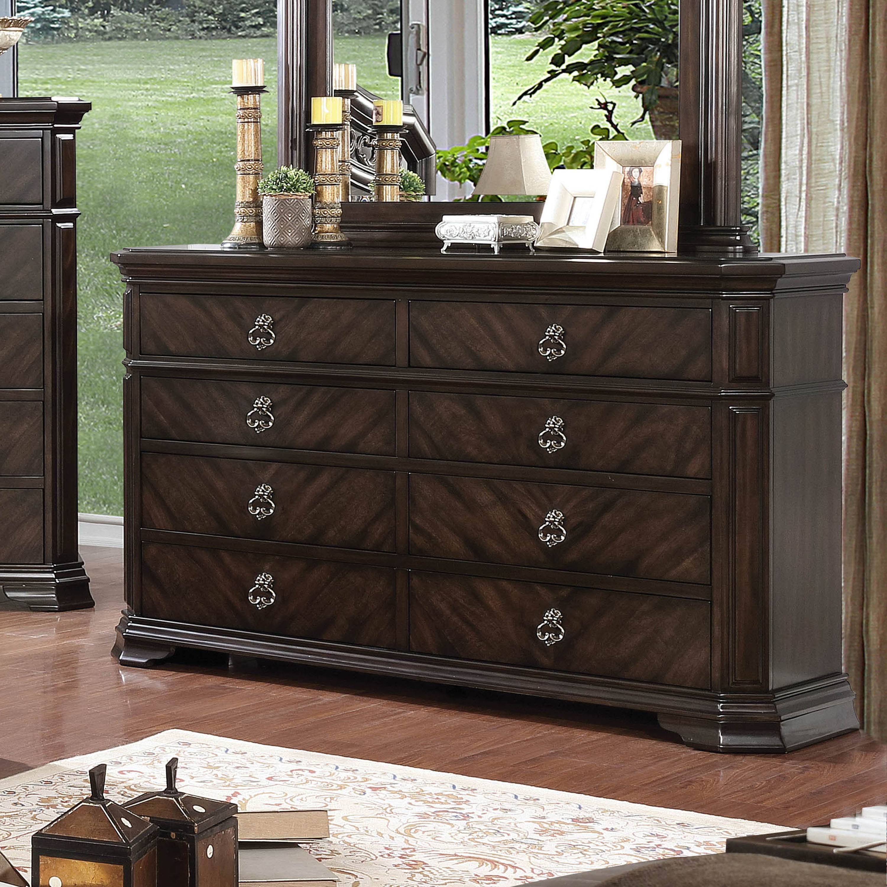 Vayela Traditional 8-Drawer Dresser
