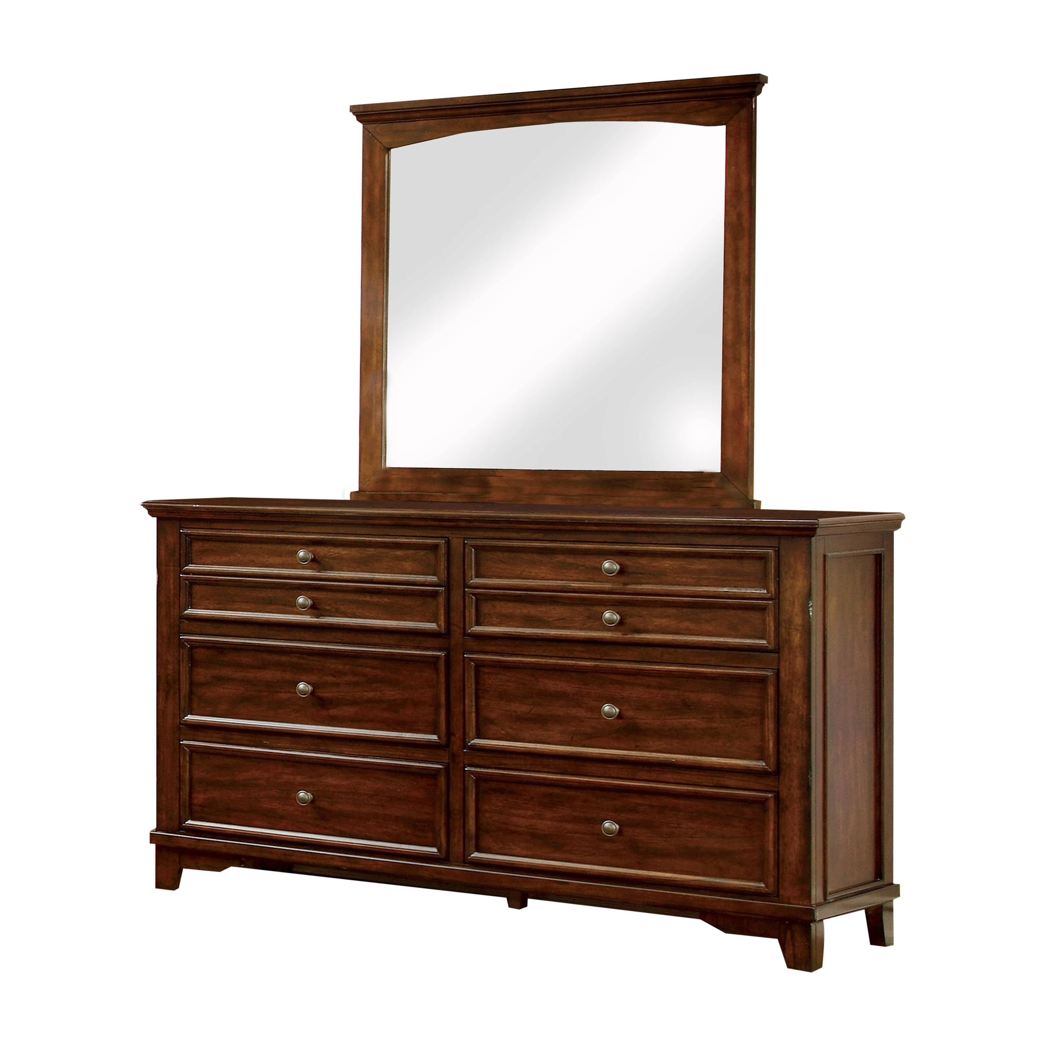 Restes Transitional 6-Drawer Dresser with Mirror