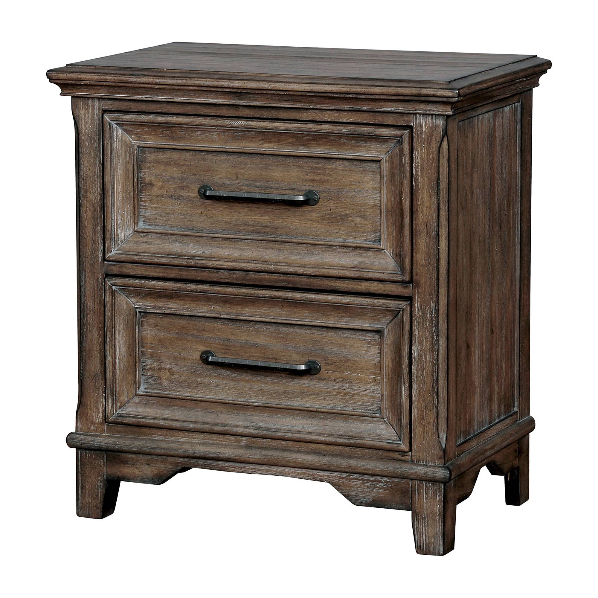 Werth Transitional 2-Drawer Nightstand