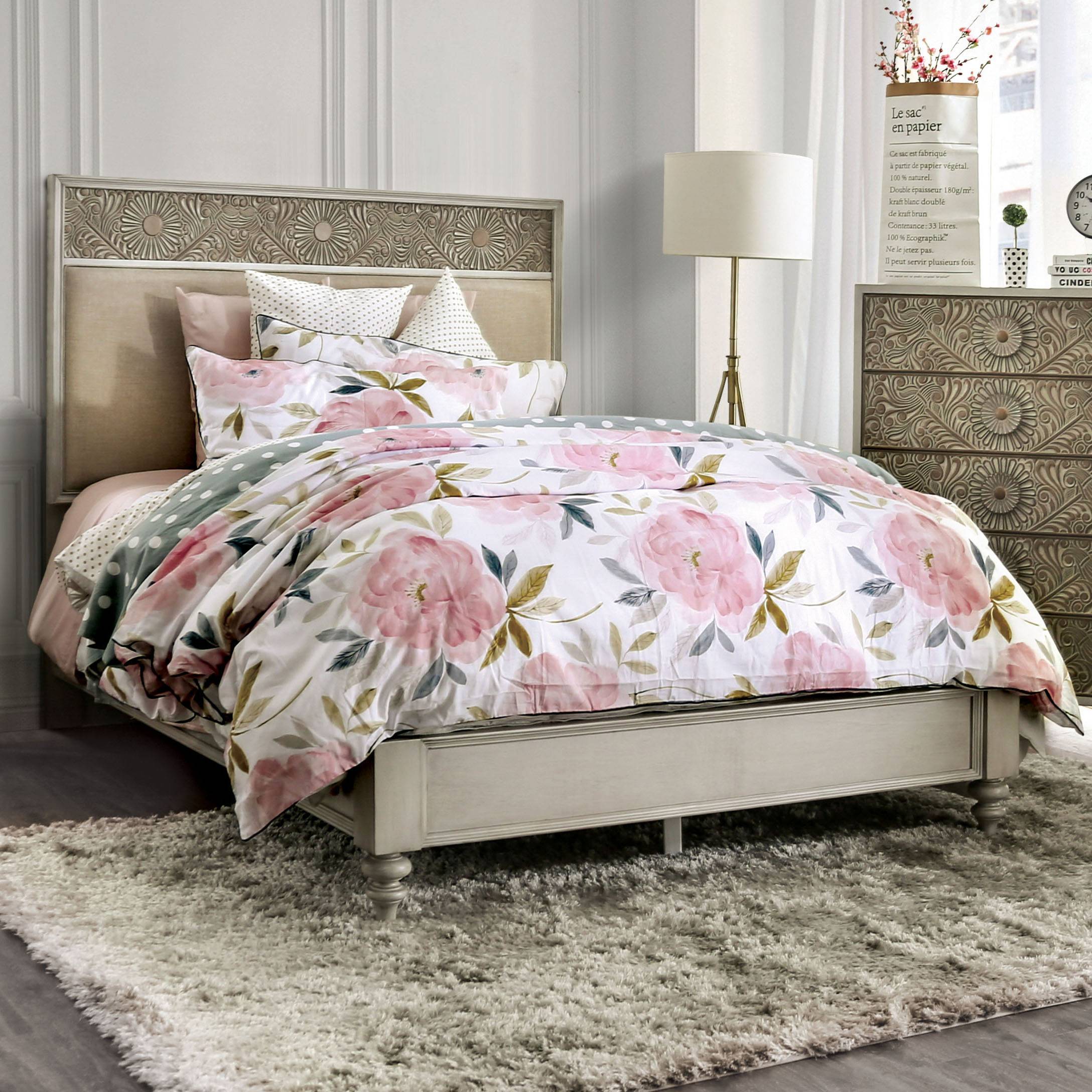 Lalene Transitional Padded Platform Bed