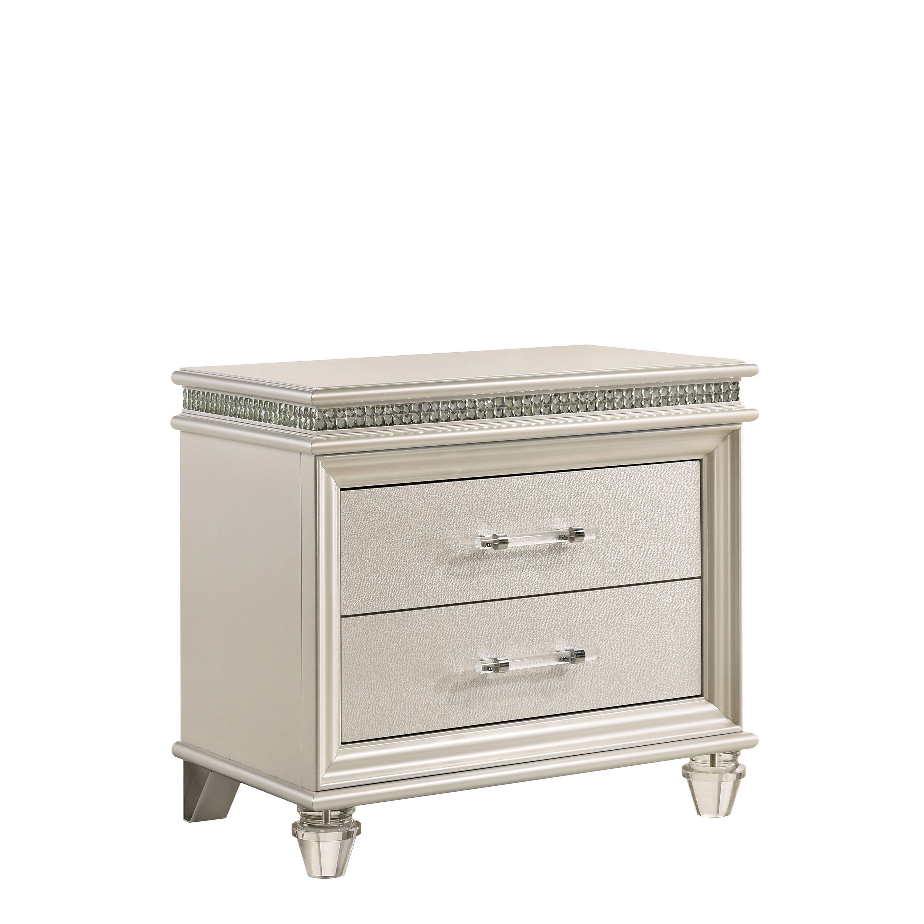 Moqua Transitional 2-Drawer Nightstand