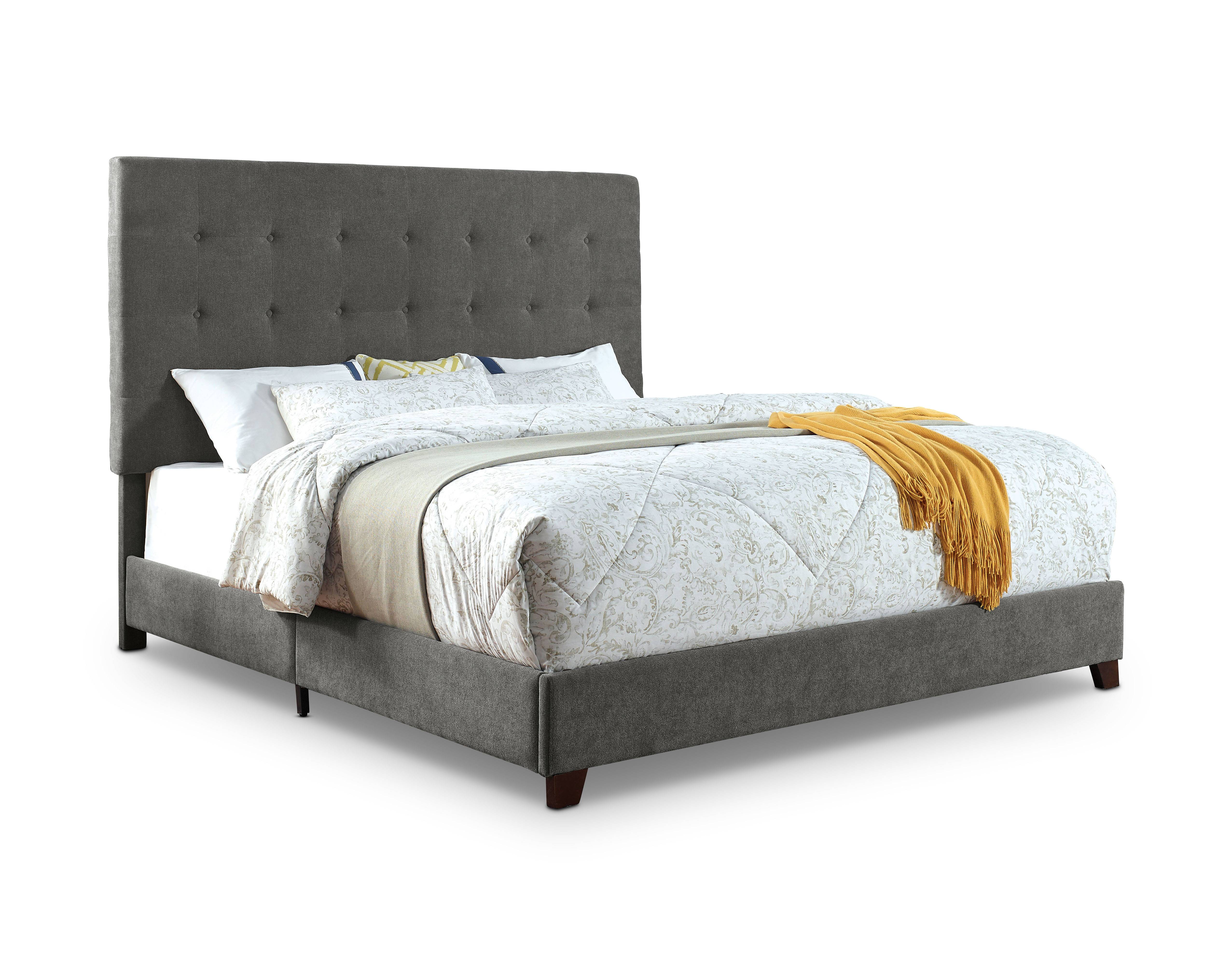 Piedmont Upholstered Bed in Gray