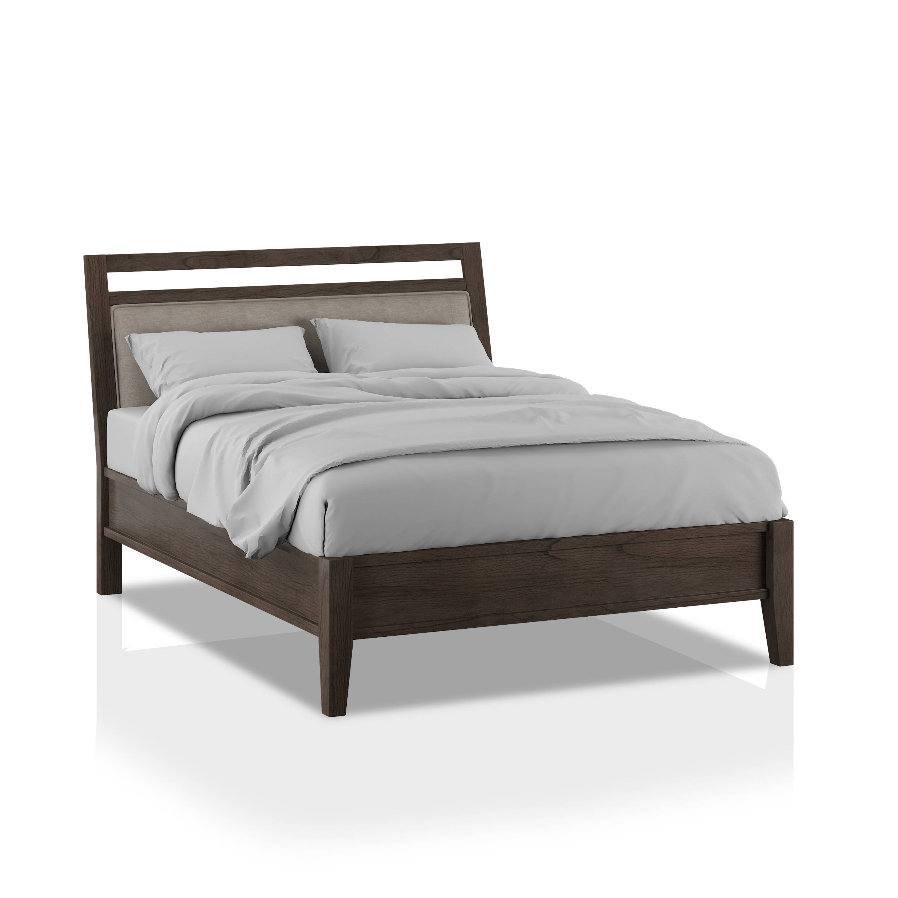 Forest Garden Platform Bed in Warm Gray