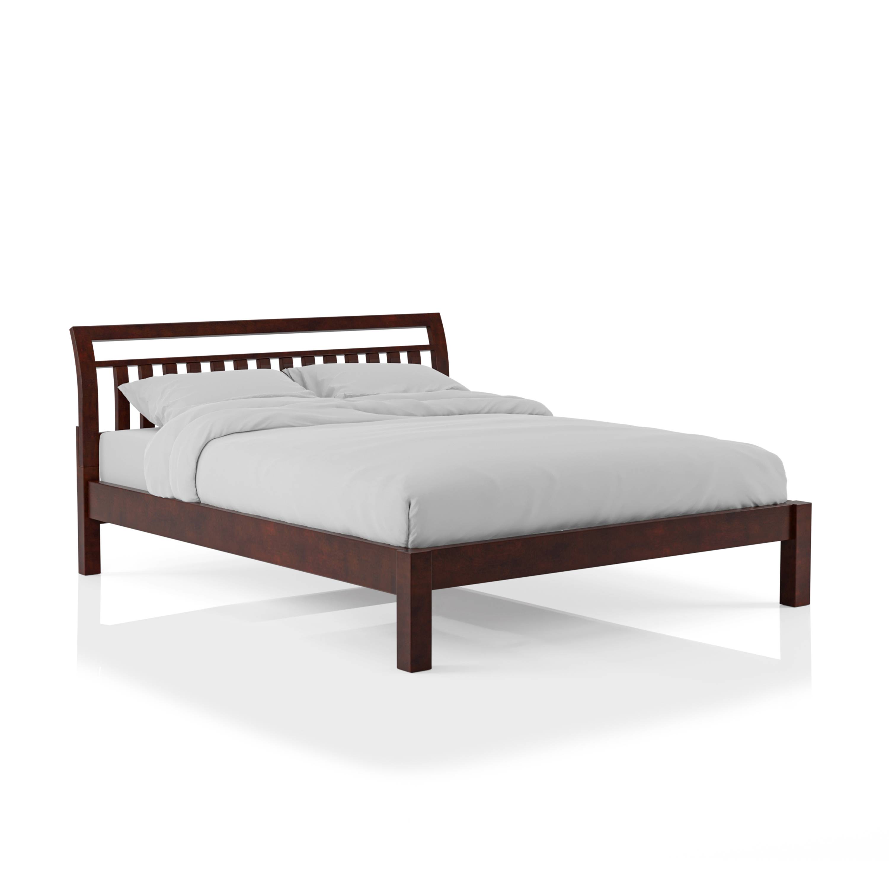 Nelgham Transitional Solid Wood Platform Bed