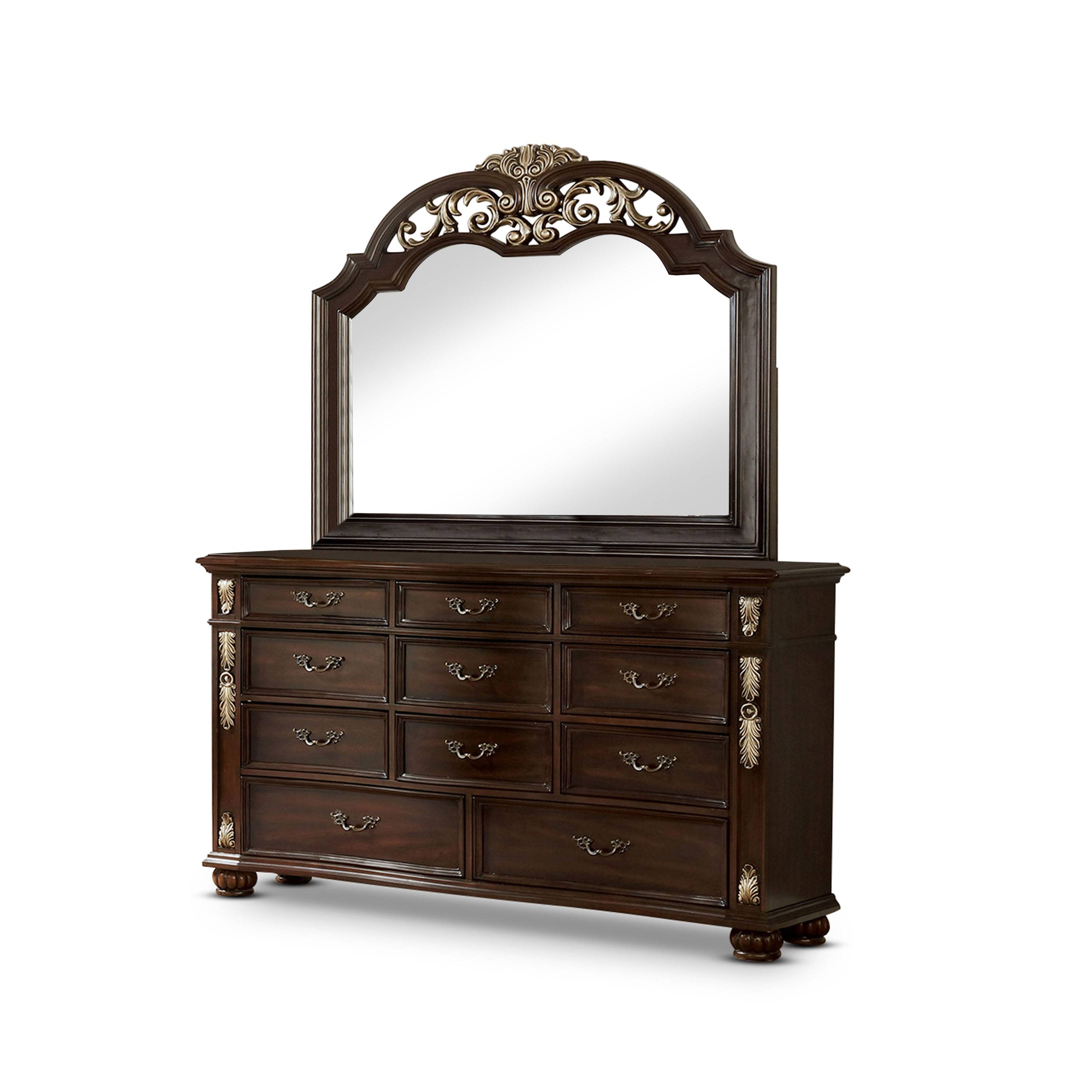 Mullberry 11-Drawer Dresser and Mirror Set