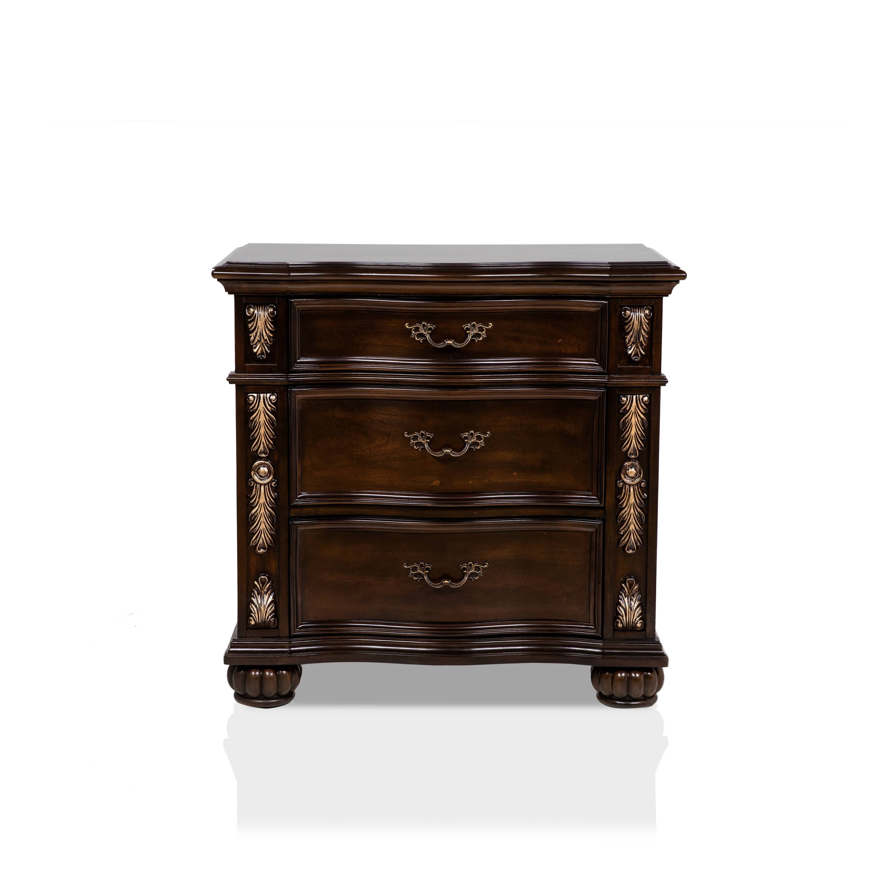 Mullberry 3-Drawer Nightstand