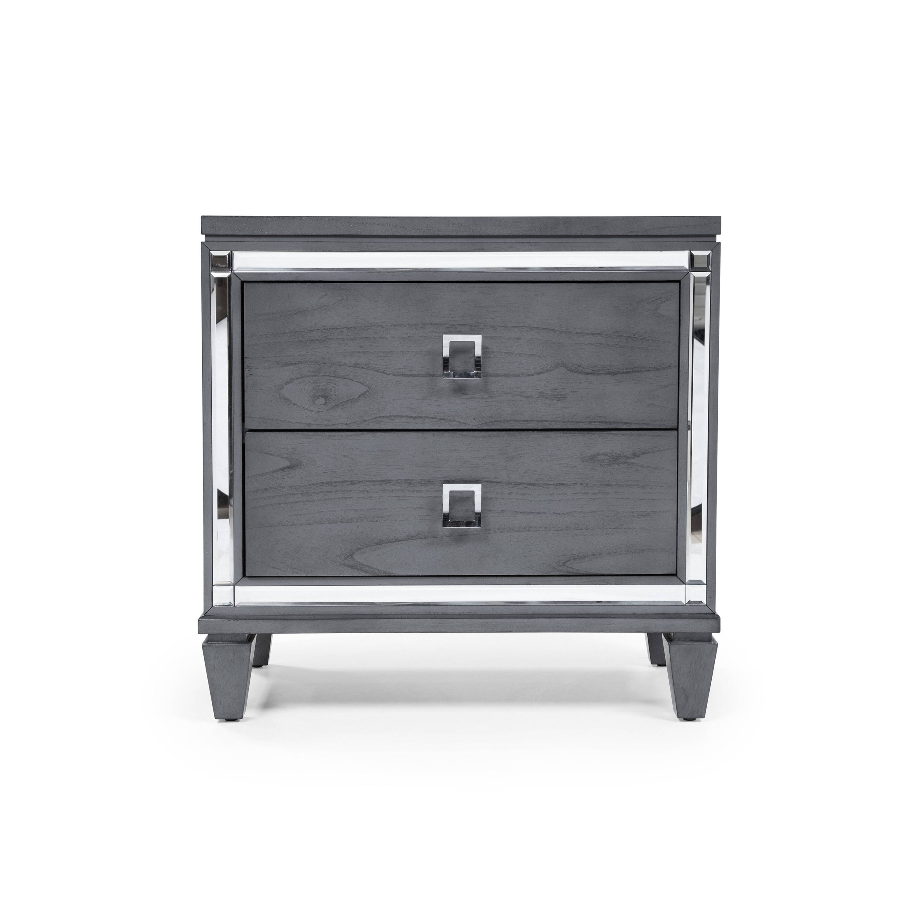 Hariel Contemporary 2-Drawer Nightstand