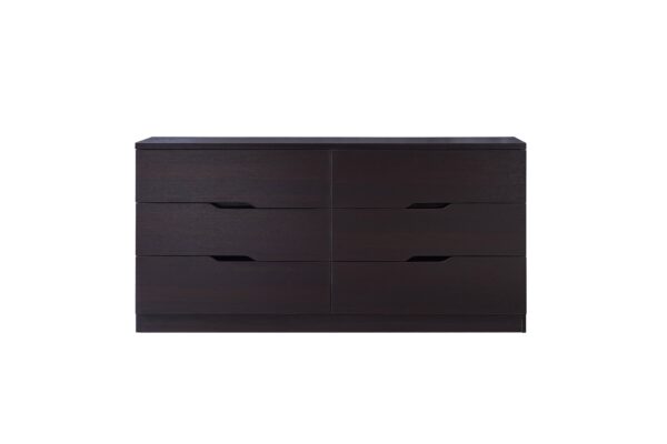 Lare 6-Drawer Dresser in Cappuccino