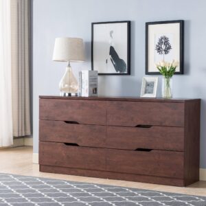 Lare 6-Drawer Dresser in Vintage Walnut