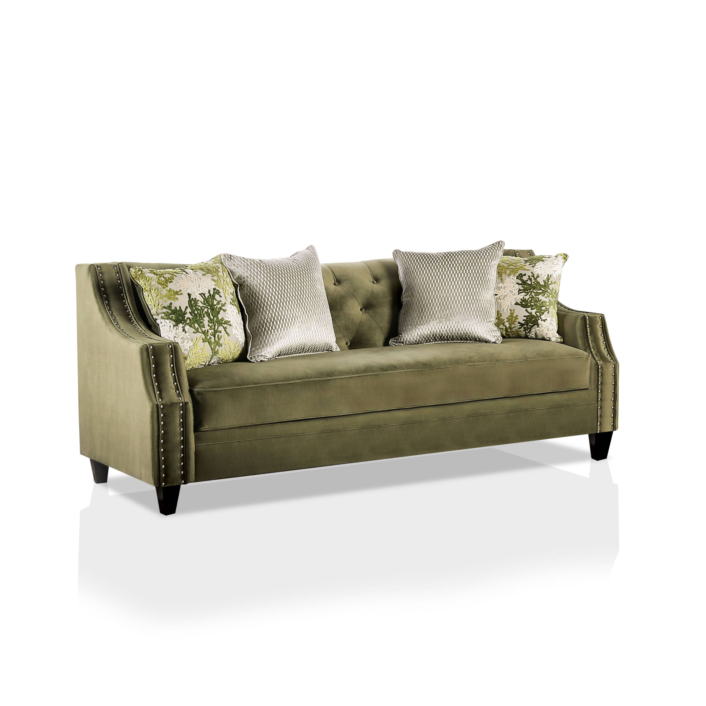 Waterlily Nailhead Trim Sofa