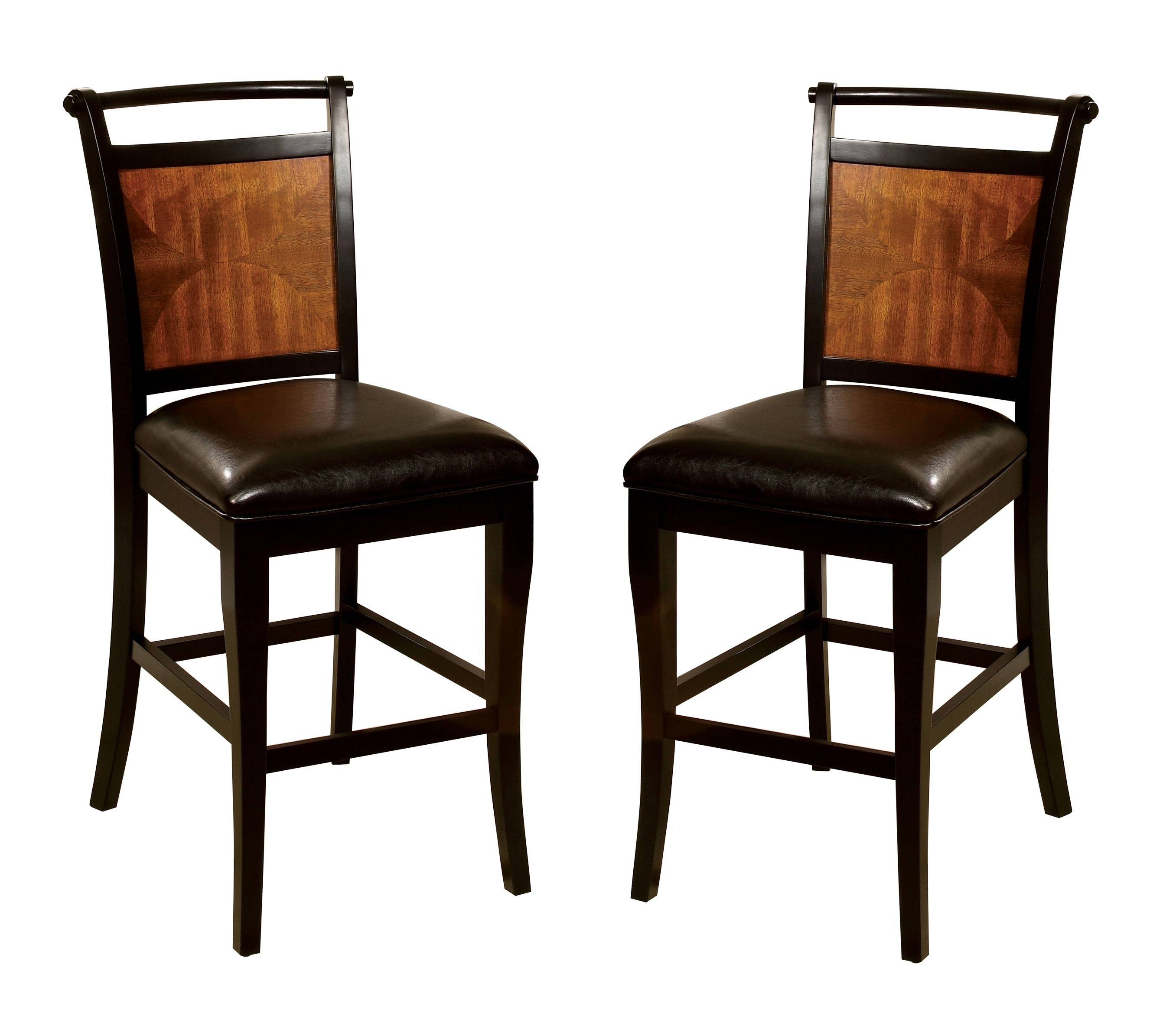 Ernst Transitional Padded Counter Height Chairs (Set of 2)