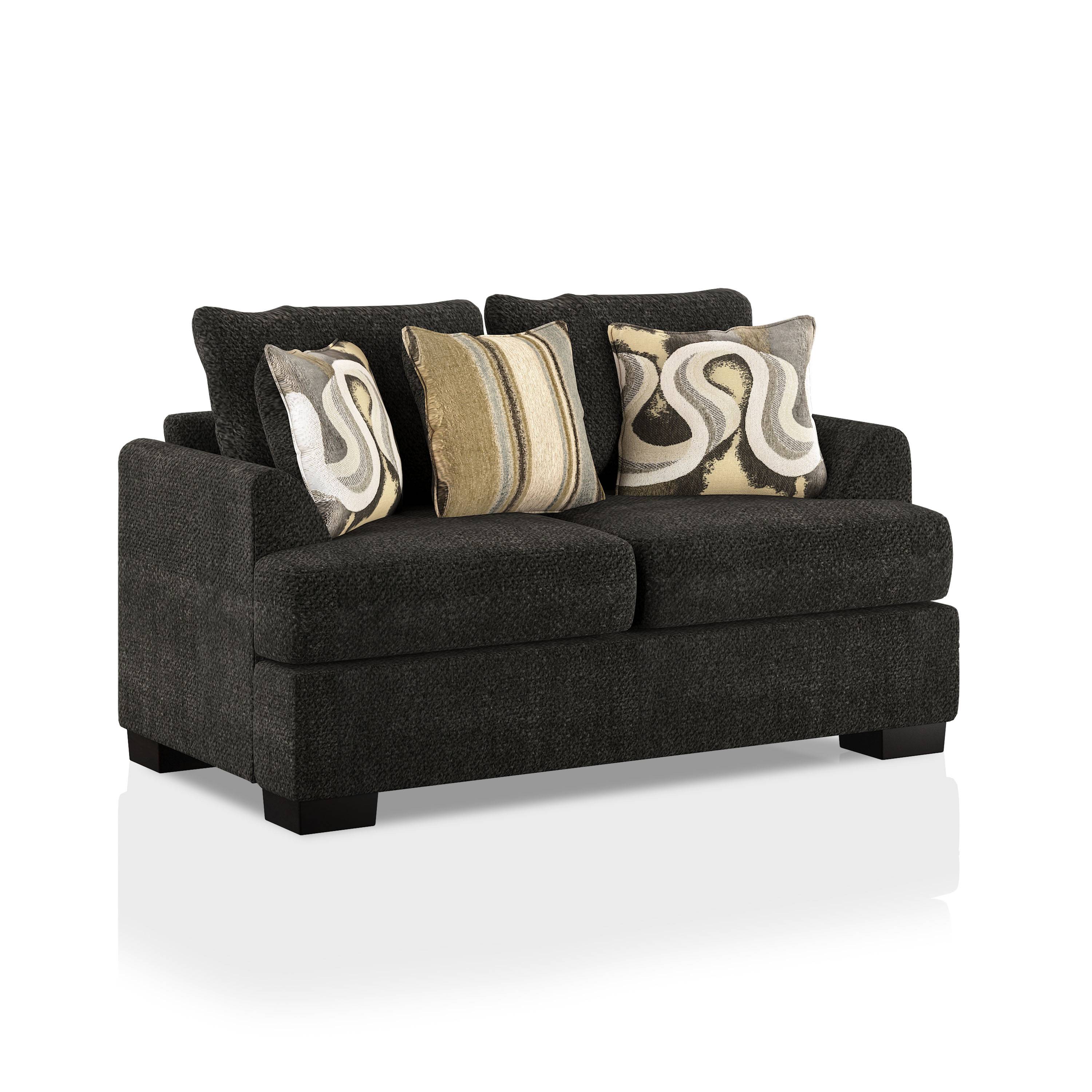 Korona Upholstered Loveseat in Gray