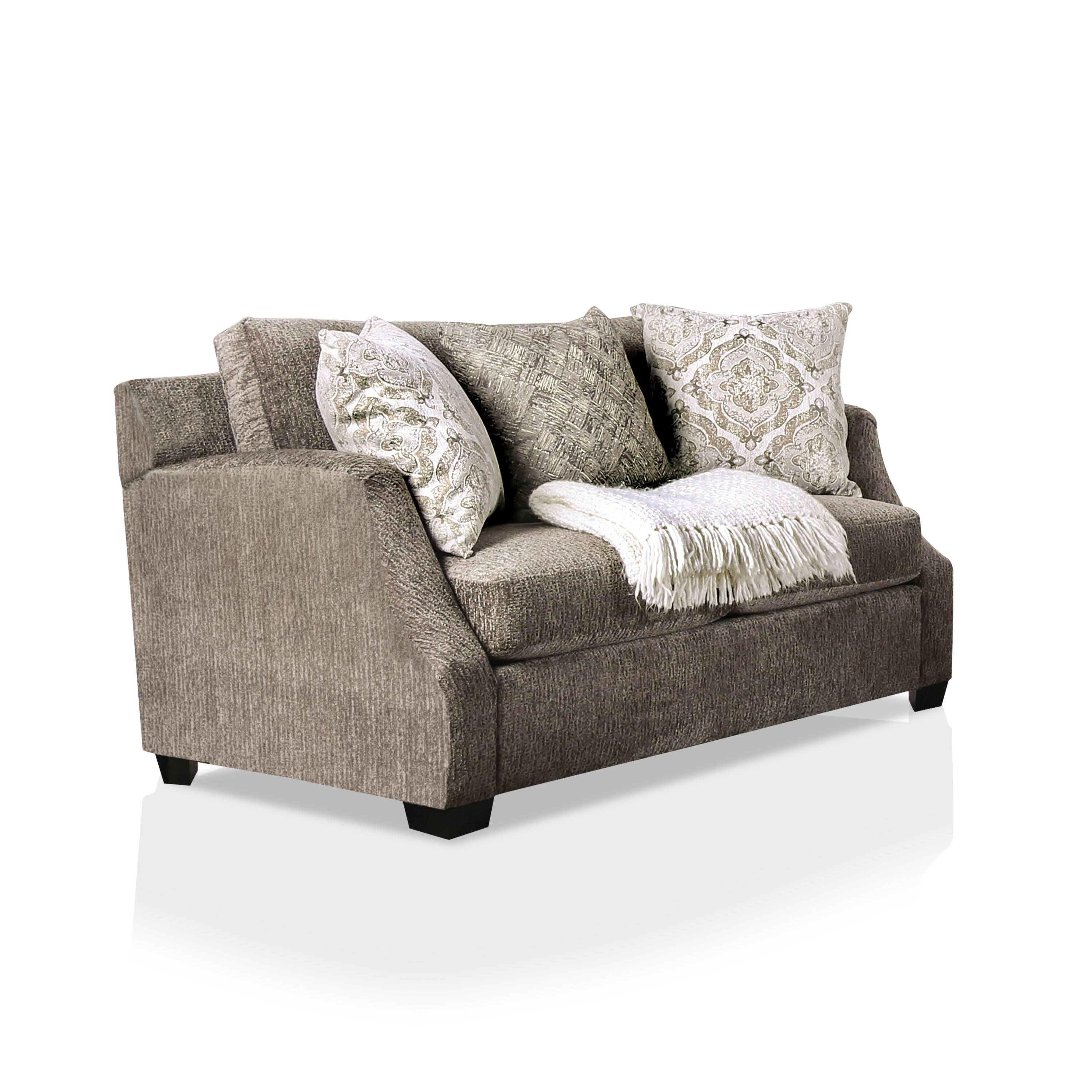 Quavo Upholstered Loveseat in Gray