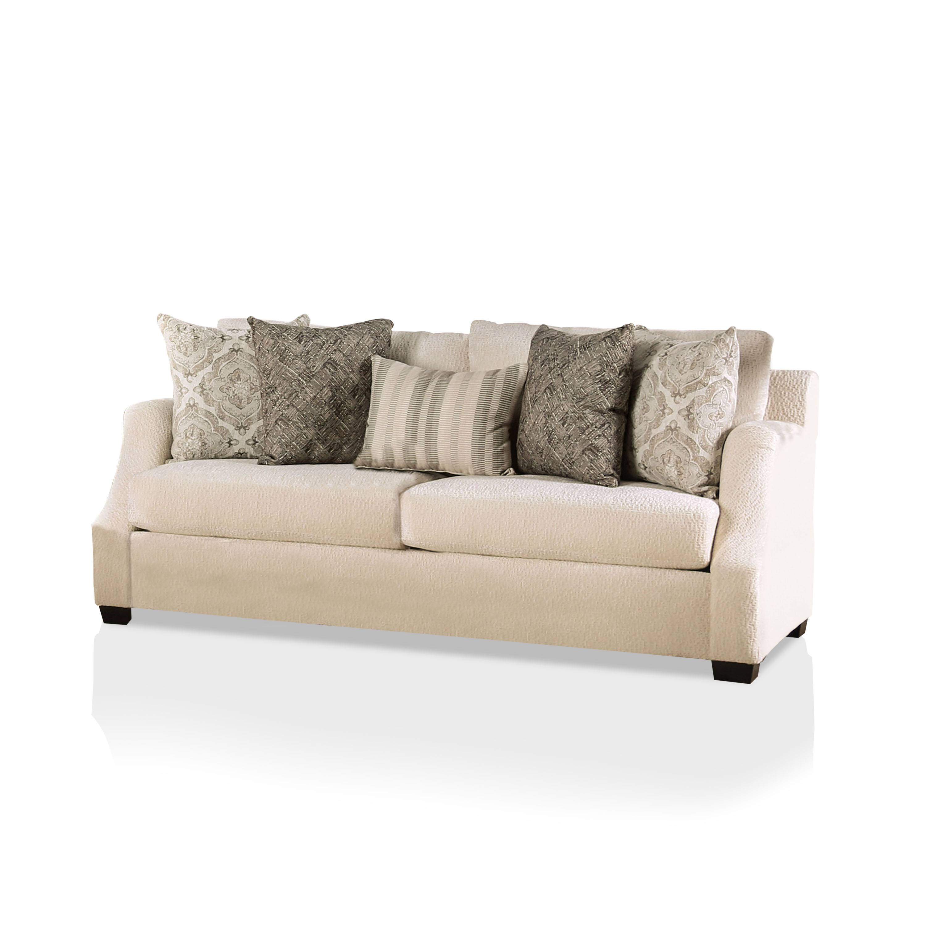 Quavo Upholstered Sofa in Ivory