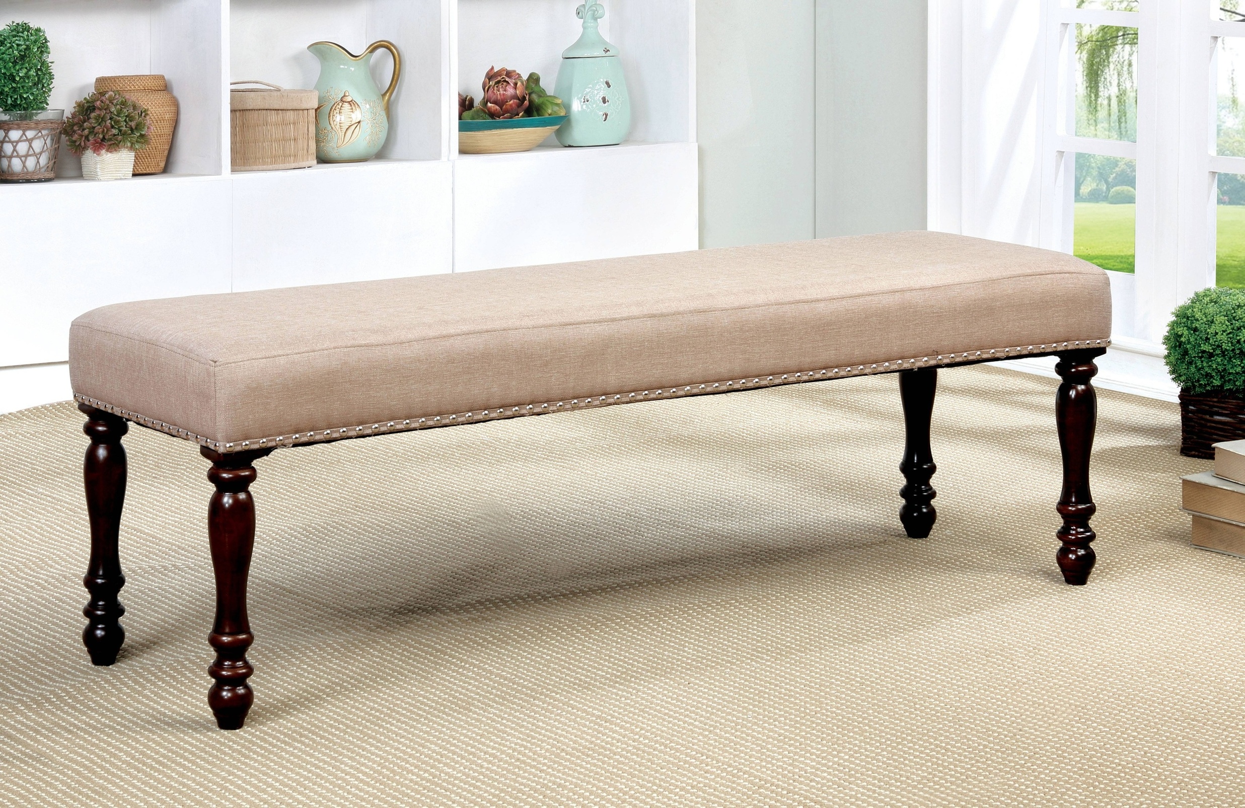 Roselyn Cottage Upholstered Bench