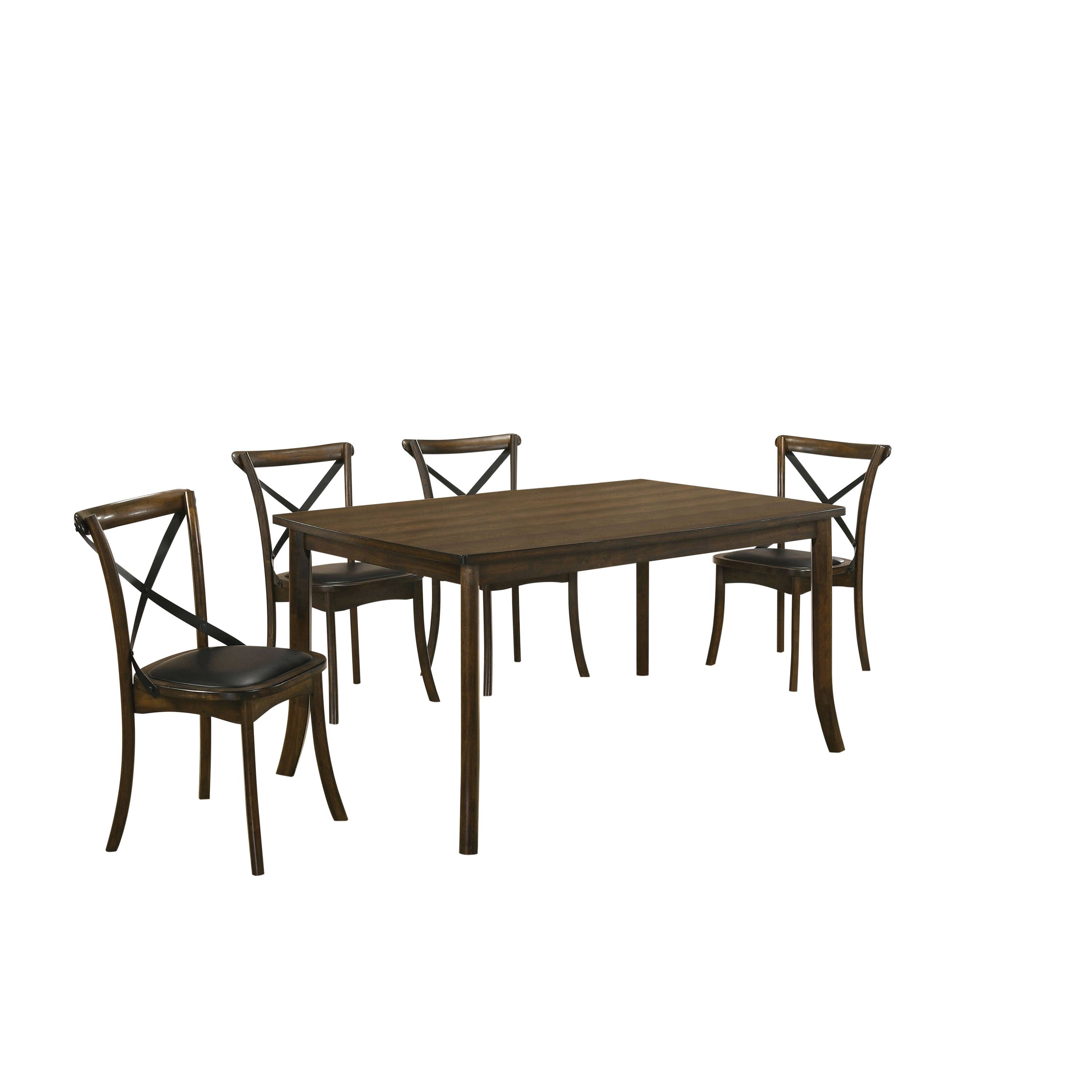 Marcan Transitional 5-Piece Wood Dining Set