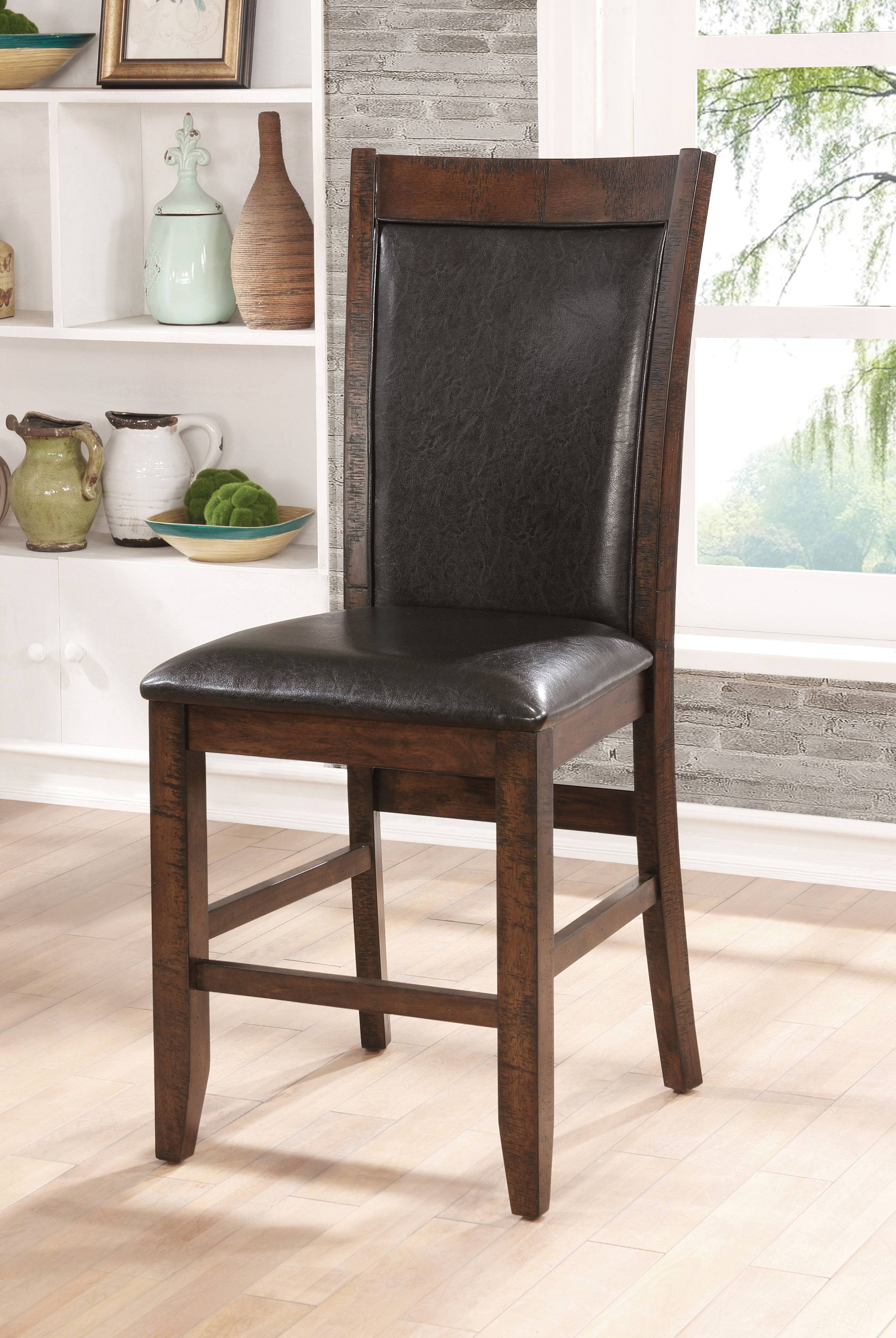Geo Transitional Padded Counter Height Chairs (Set of 2)