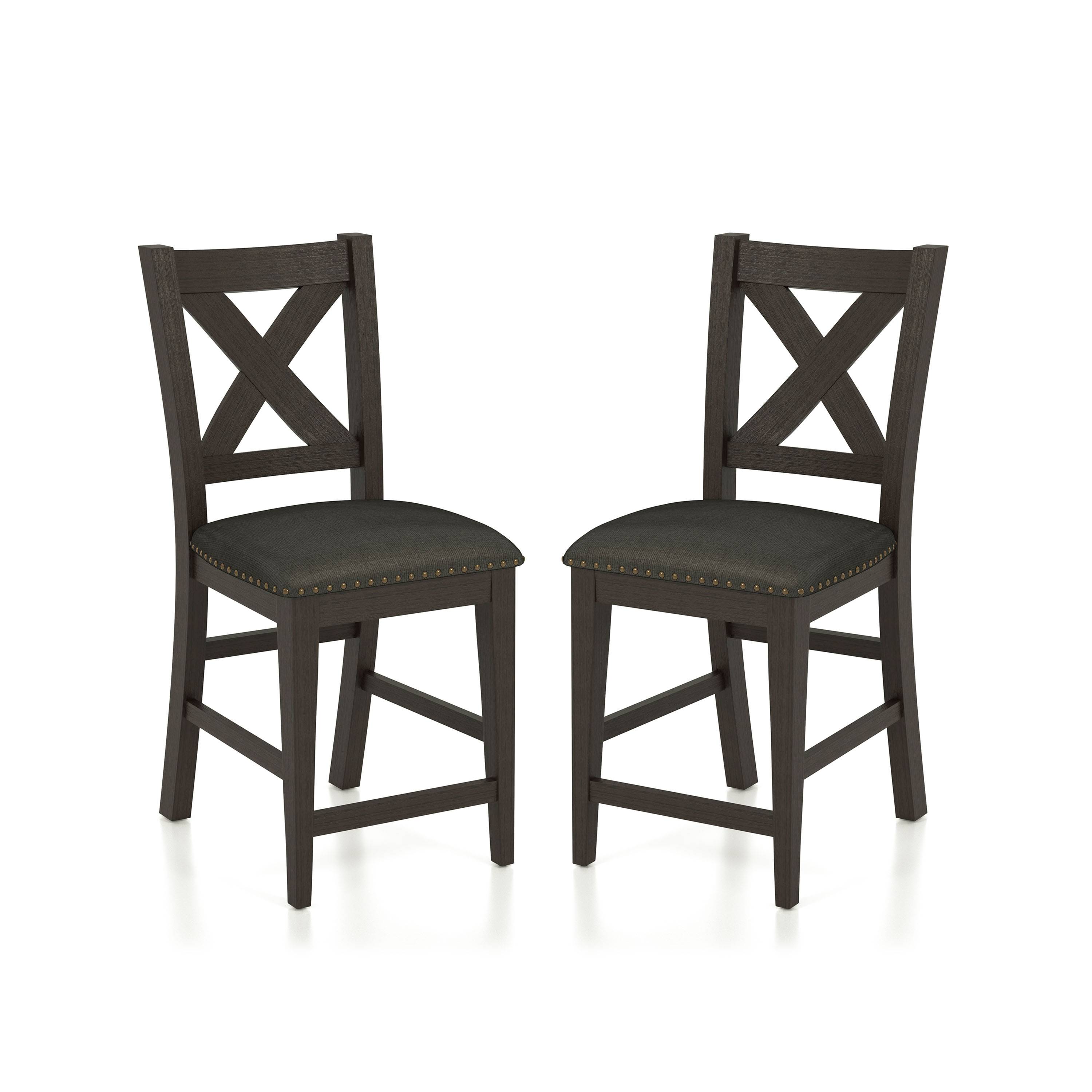 Larkridge X-Cross Back Counter Height Chairs (Set of 2)