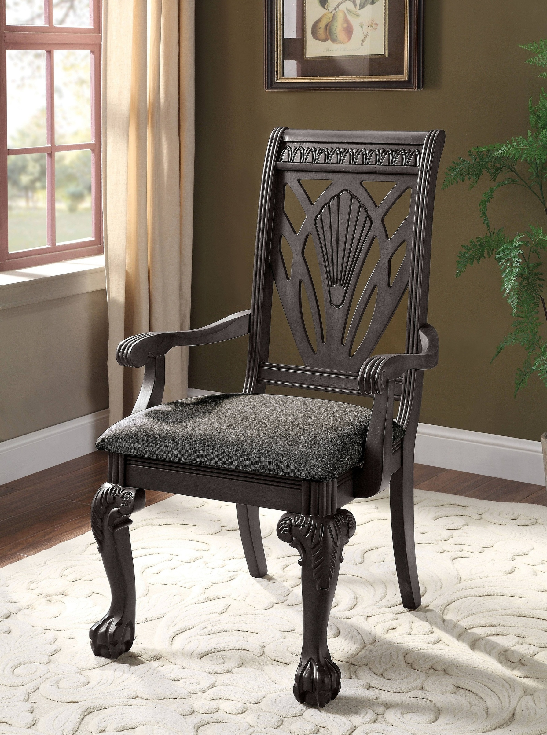 Nuna Traditional Upholstered Arm Chairs (Set of 2)