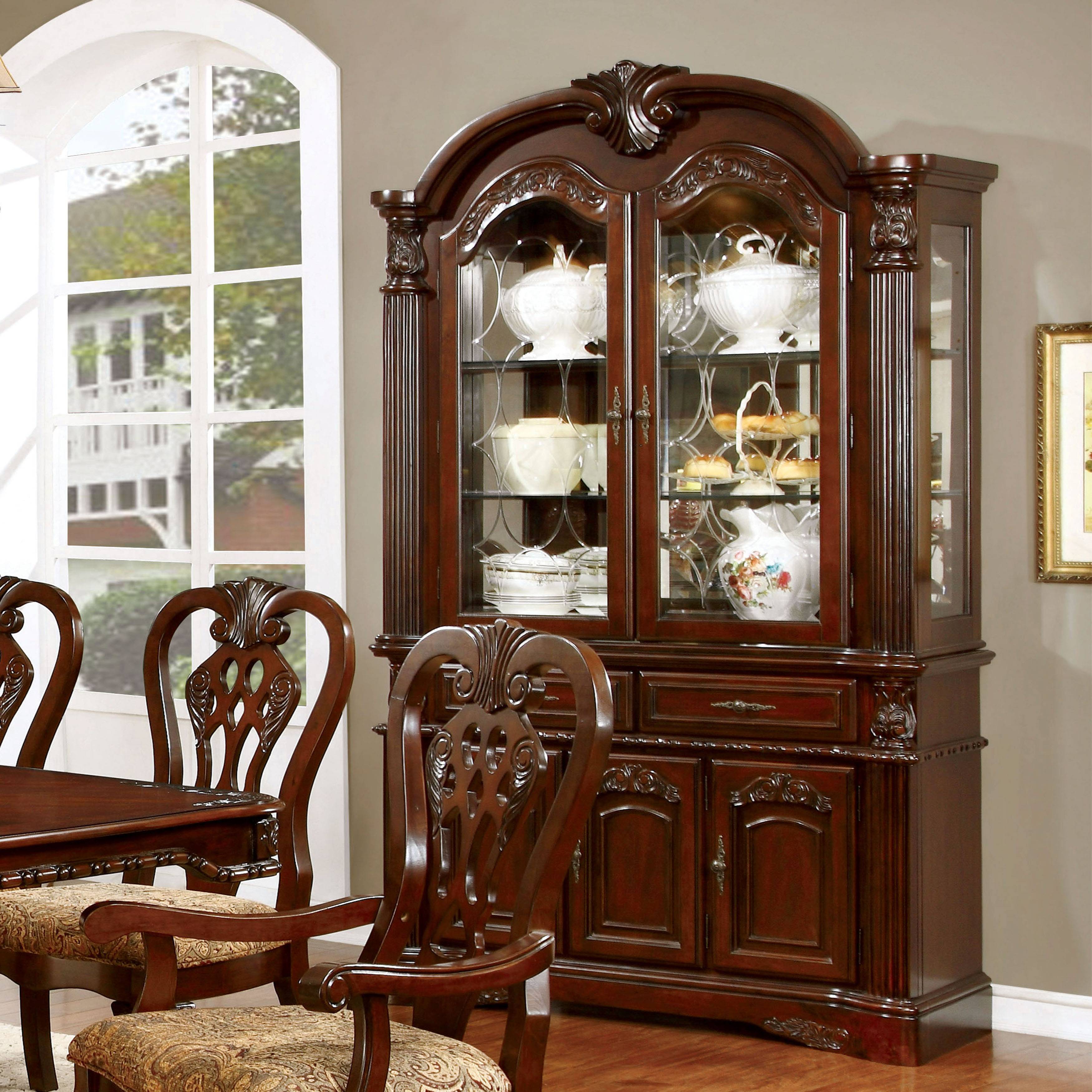 Clay Traditional Multi-Storage Hutch and Buffet