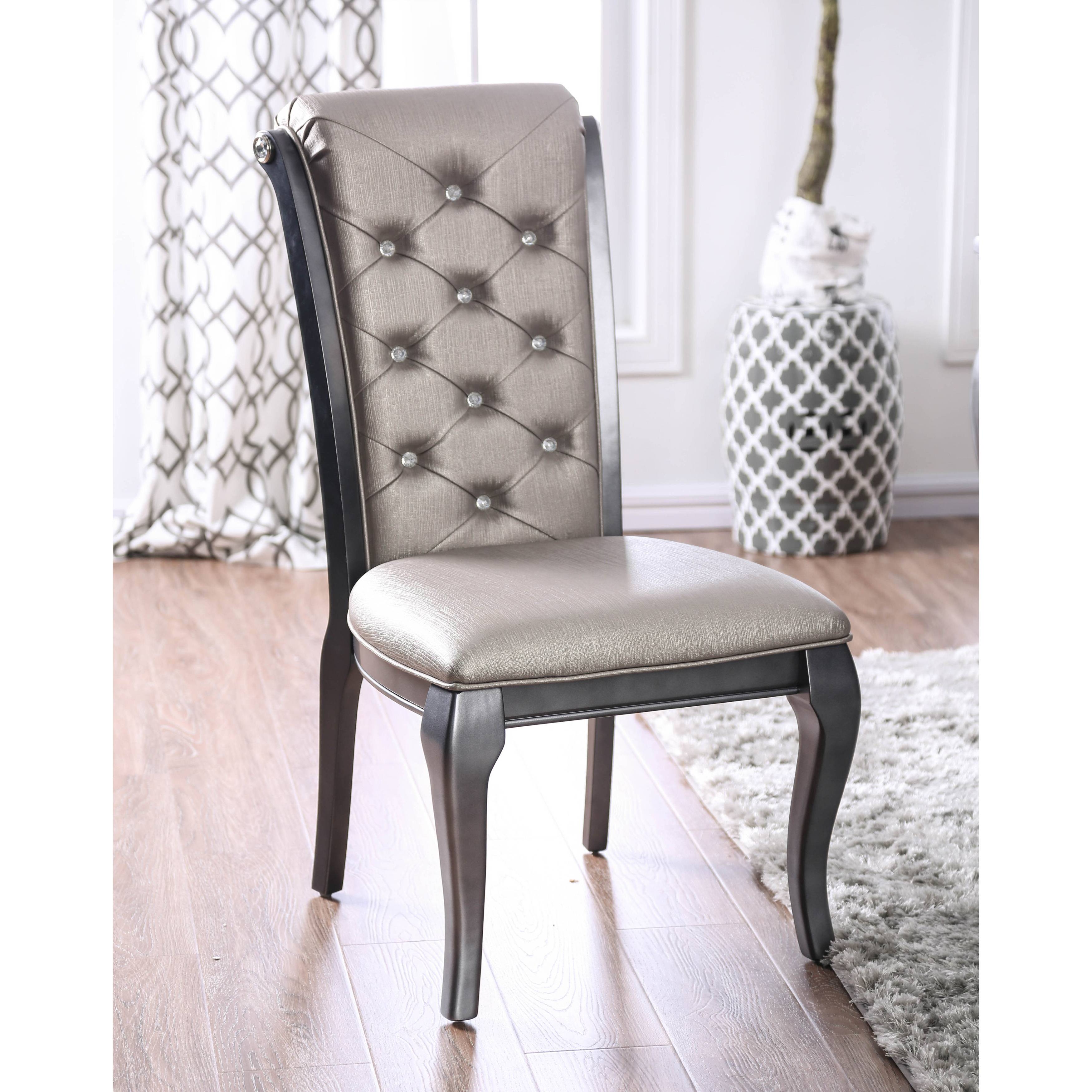 Polara Traditional Tufted Side Chairs (Set of 2)