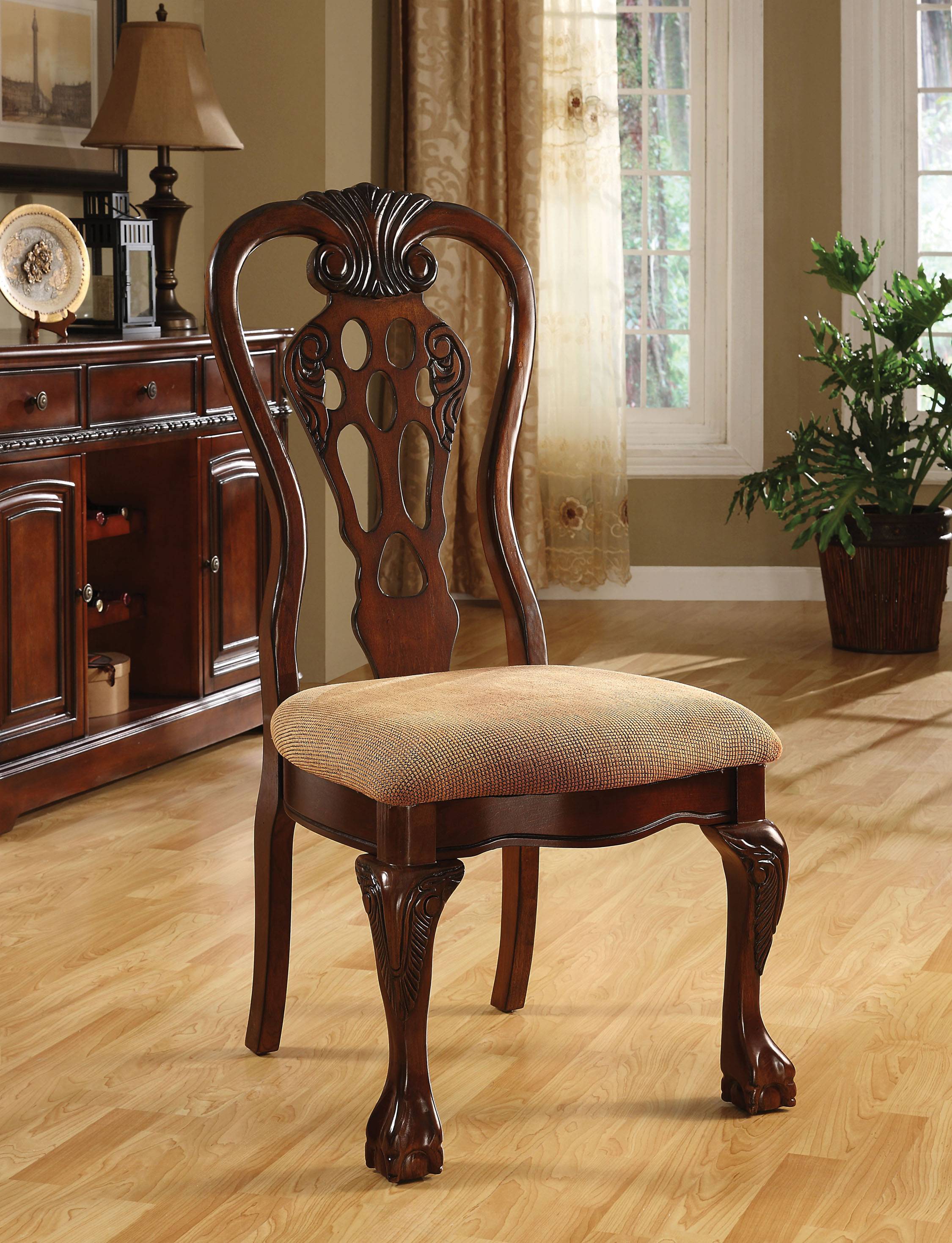 Meredith Traditional Padded Side Chairs (Set of 2)