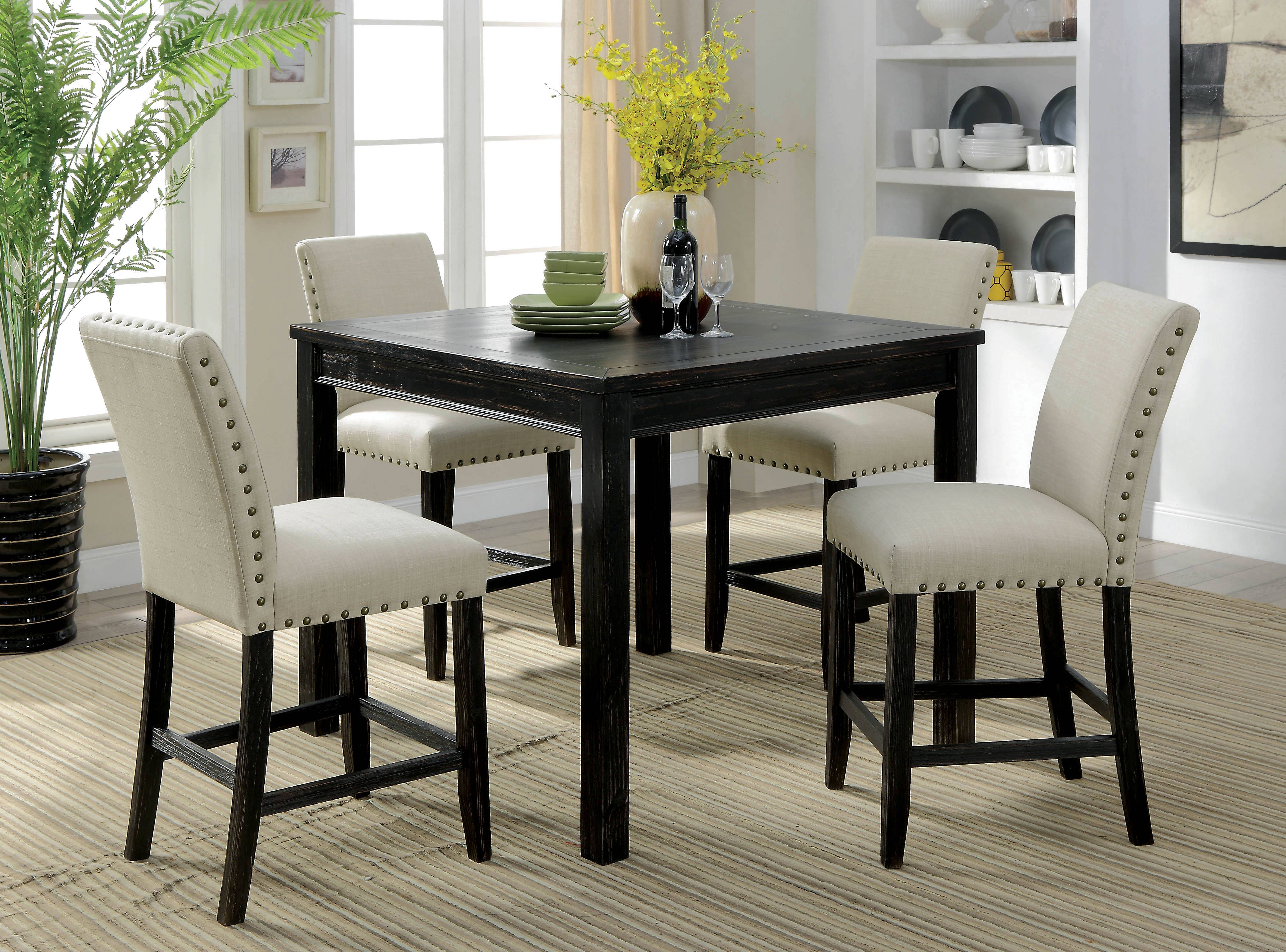 Ardens Transitional 5-Piece Counter Height Table Set